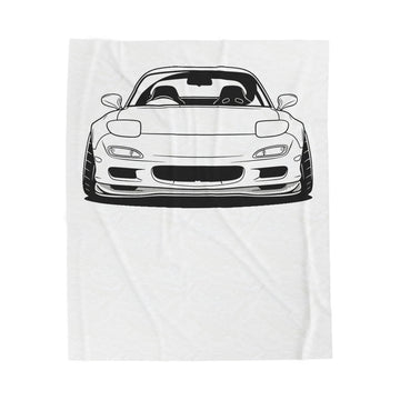Mazda RX-7 FD Velveteen Plush Blanket