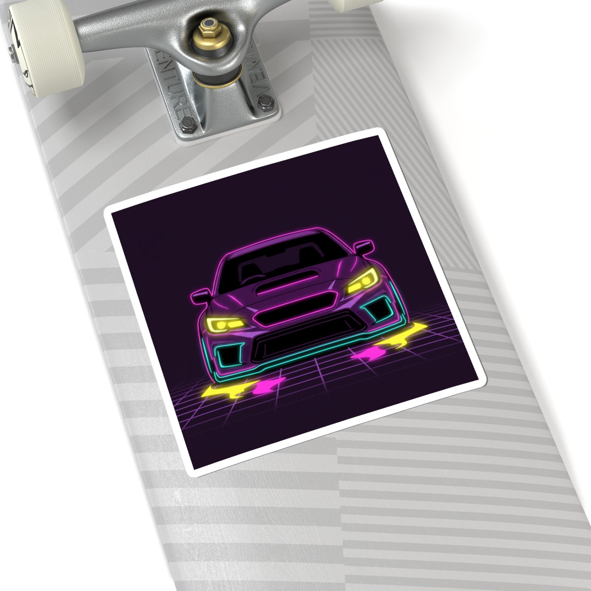 Subaru WRX STI Neon Synthwave Sticker