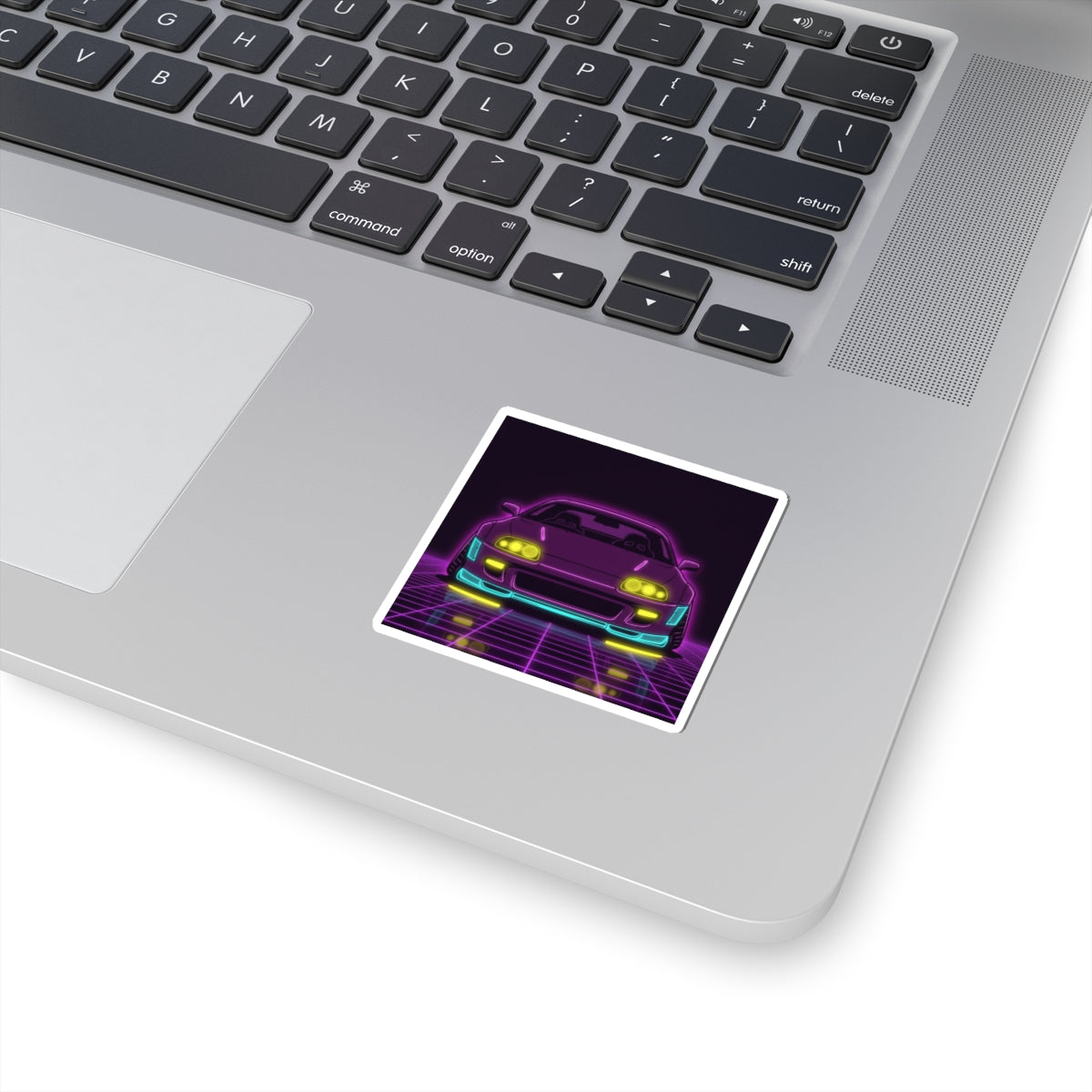 Toyota Supra MK4 Neon Synthwave Sticker