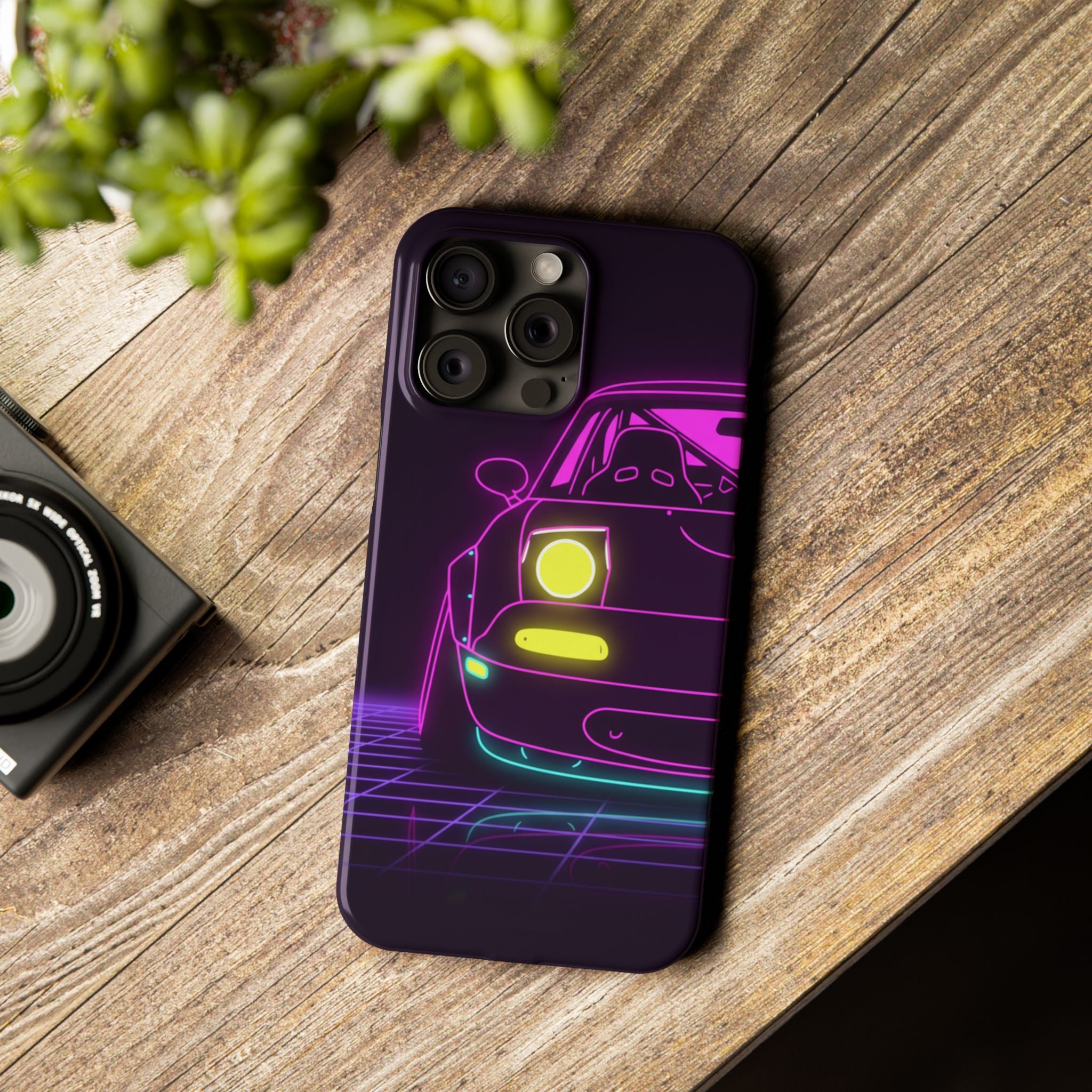 Mazda Miata NA (1989-97) Neon Synthwave Phone Case