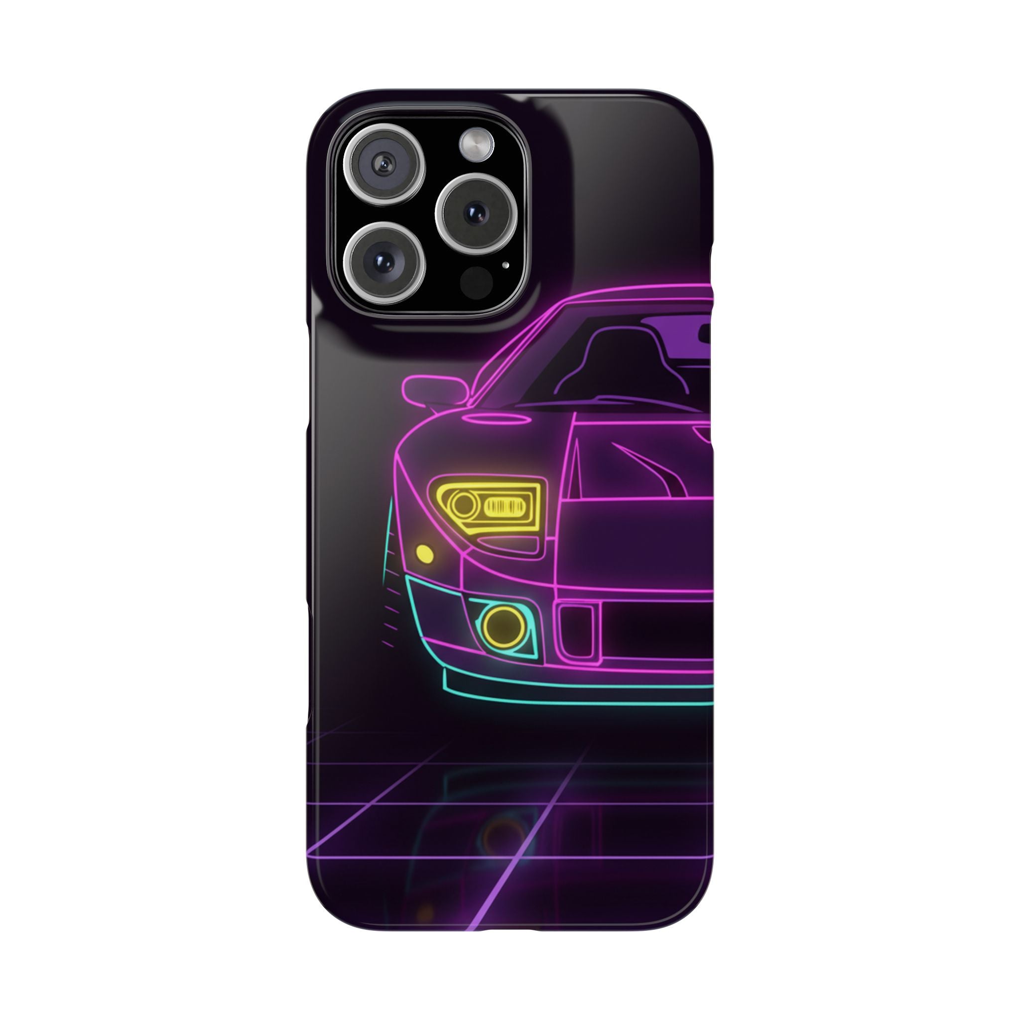 Ford GT40 (1964-69) Neon Synthwave Phone Case