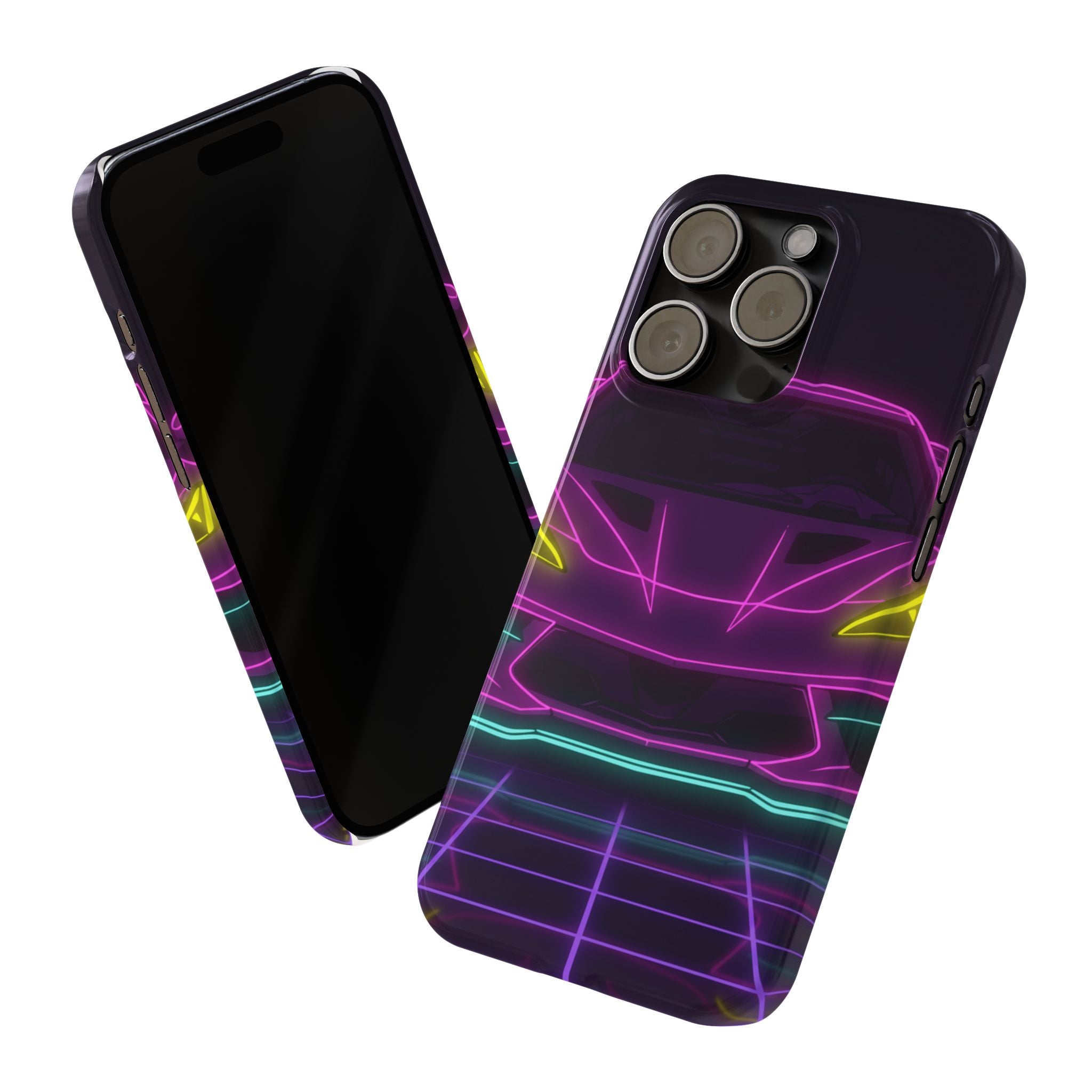 Corvette C8 (2020+) Neon Synthwave Phone Case