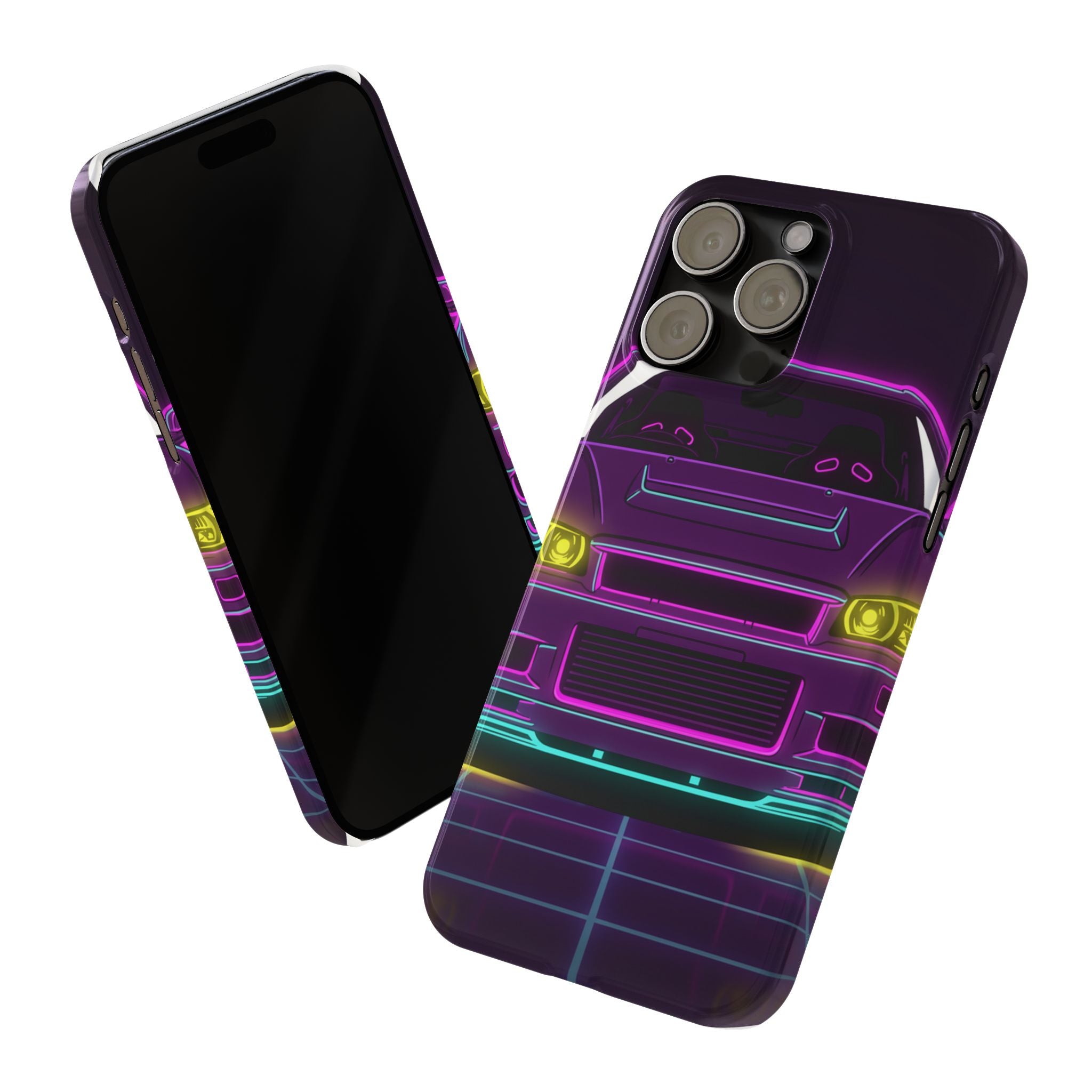 Nissan GT-R Neon Synthwave Phone Case