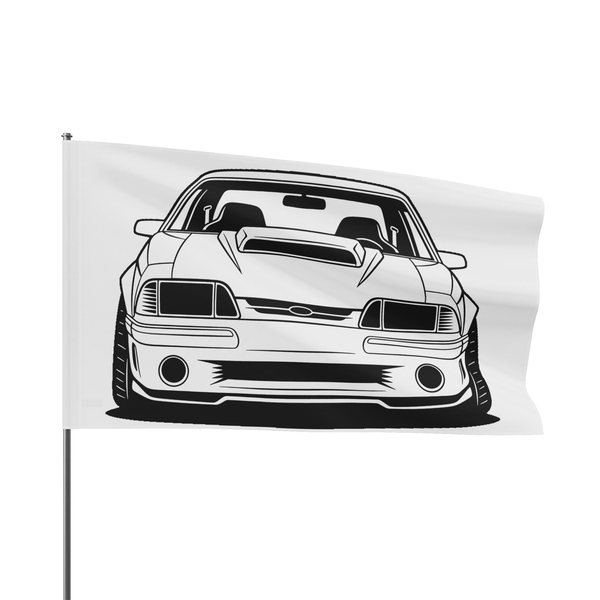 Ford Mustang Fox Body GT Garage Flag