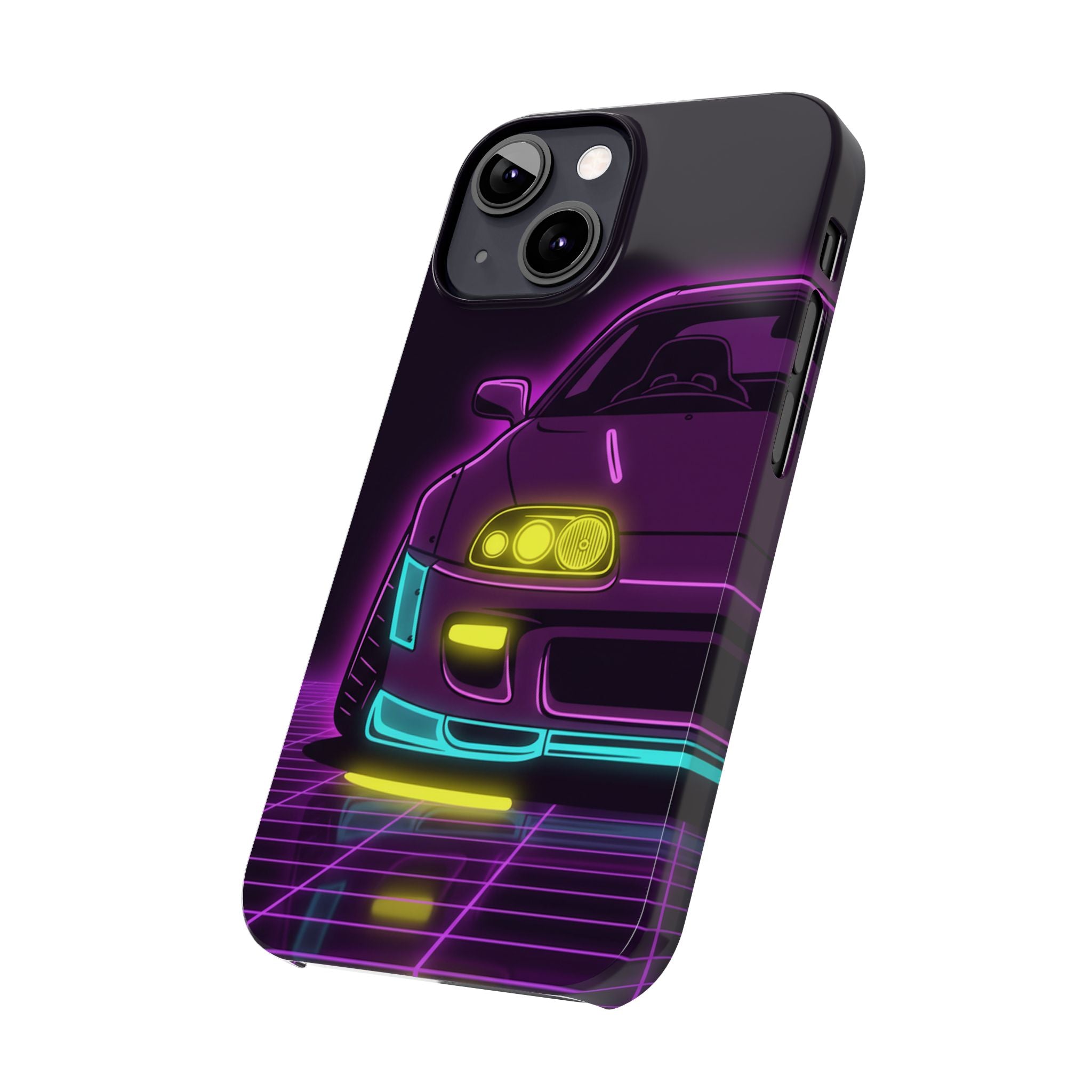 Toyota Supra MK4 Neon Synthwave Phone Case