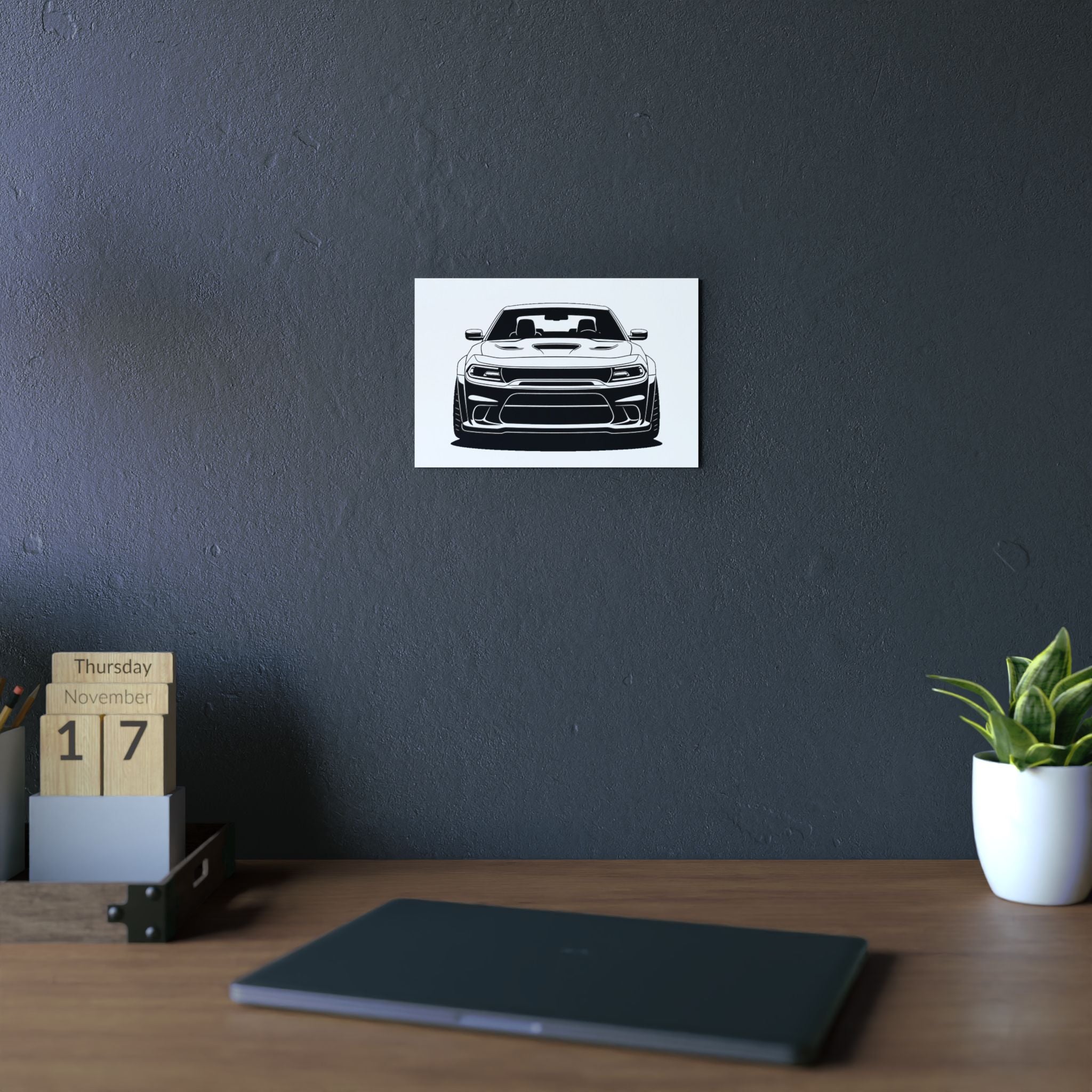 Dodge Challenger SRT Hellcat Metal Wall Sign