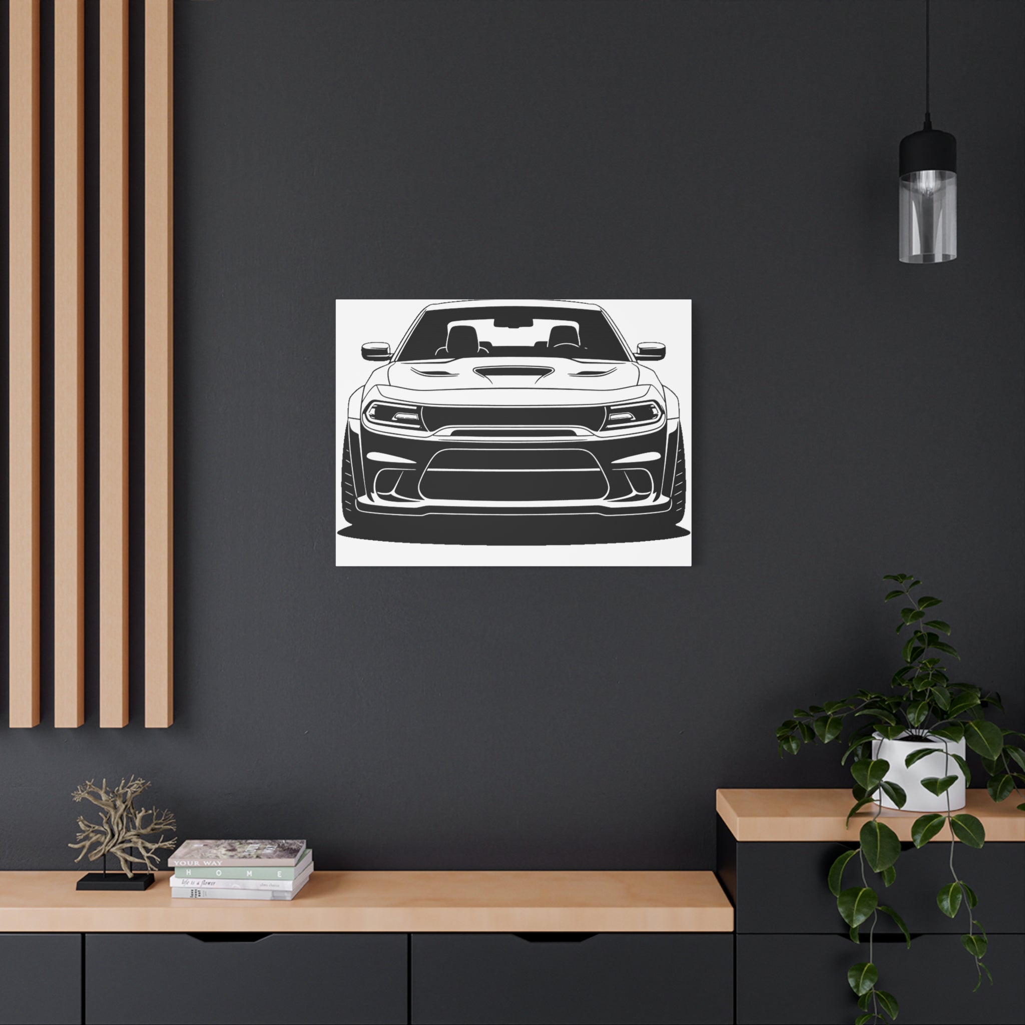 Dodge Challenger SRT Hellcat Canvas Wall Art