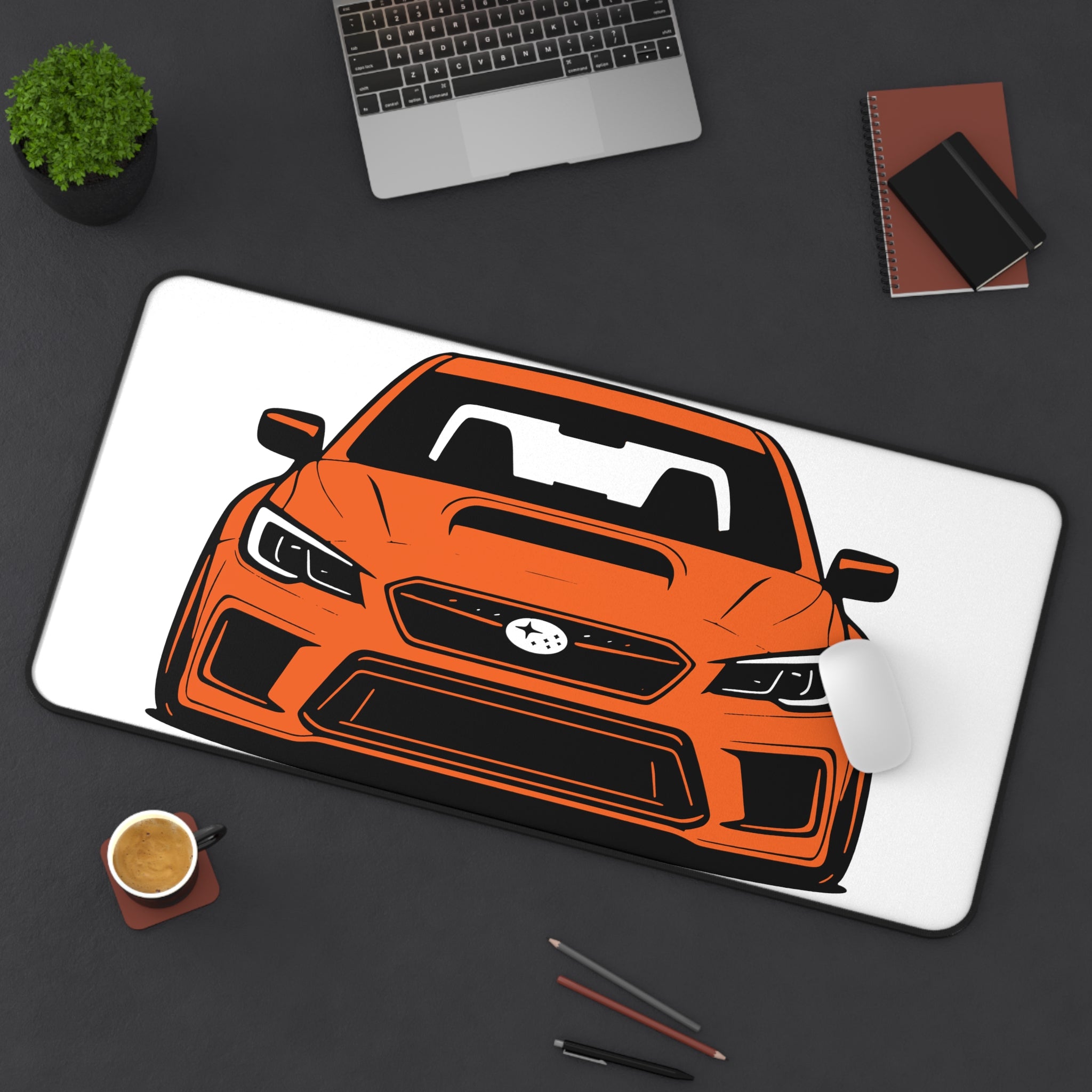 Subaru WRX Desk Mat (Orange)