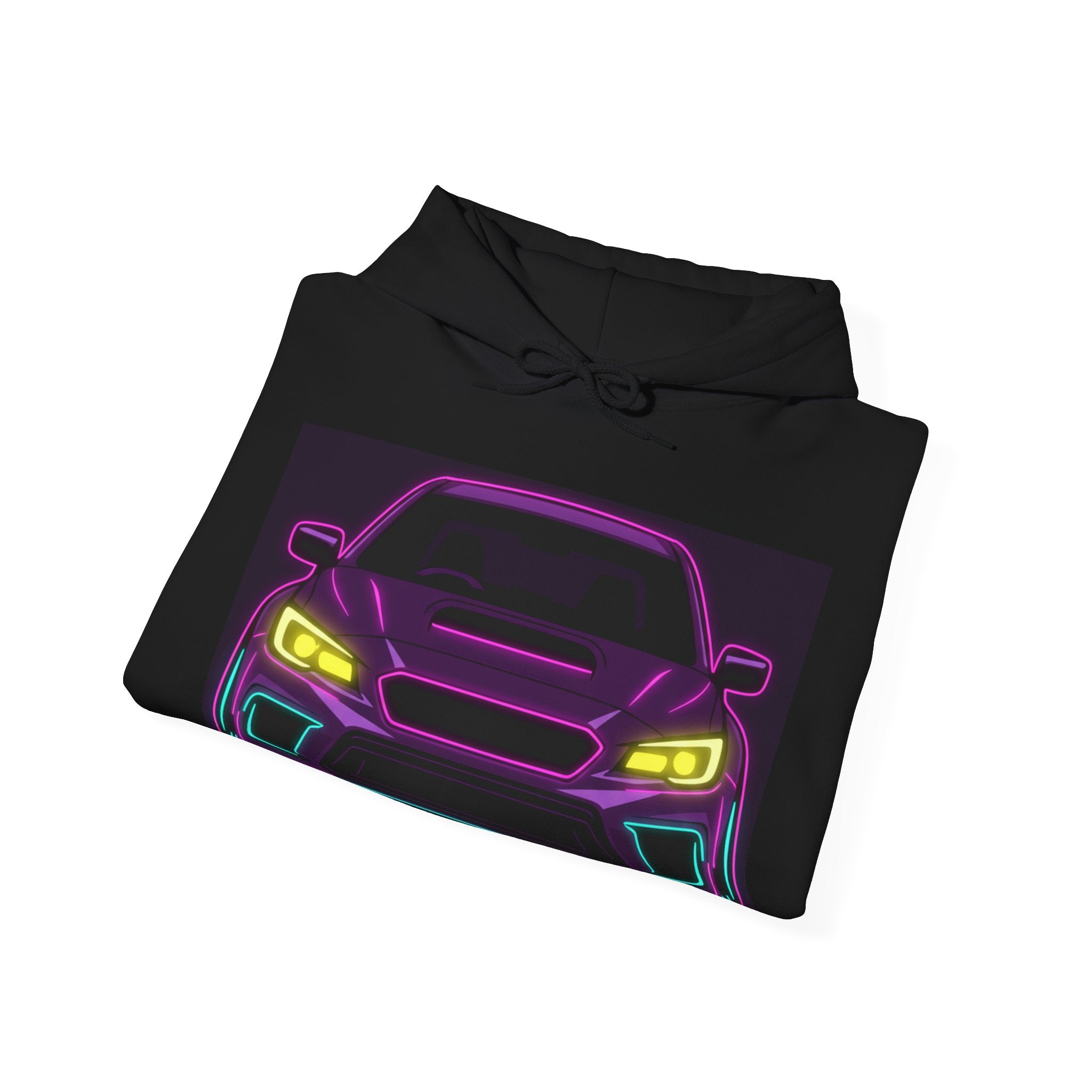 Subaru WRX STI Neon Synthwave Unisex Hoodie