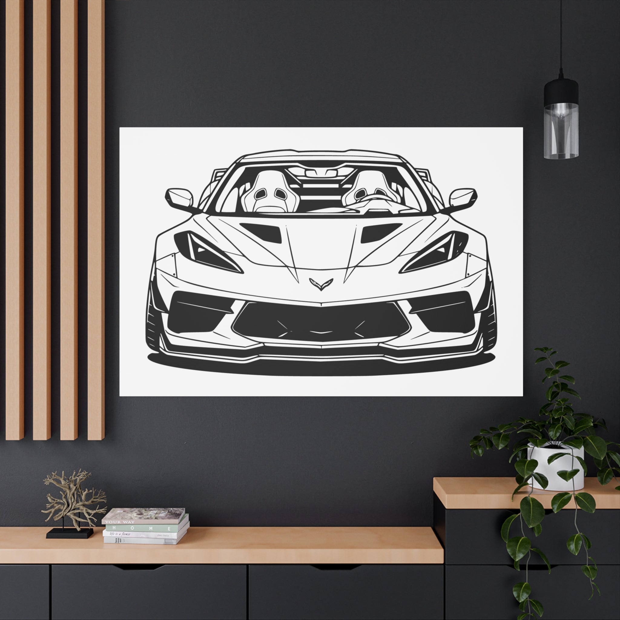 Corvette C8 (2020+) Canvas Wall Art