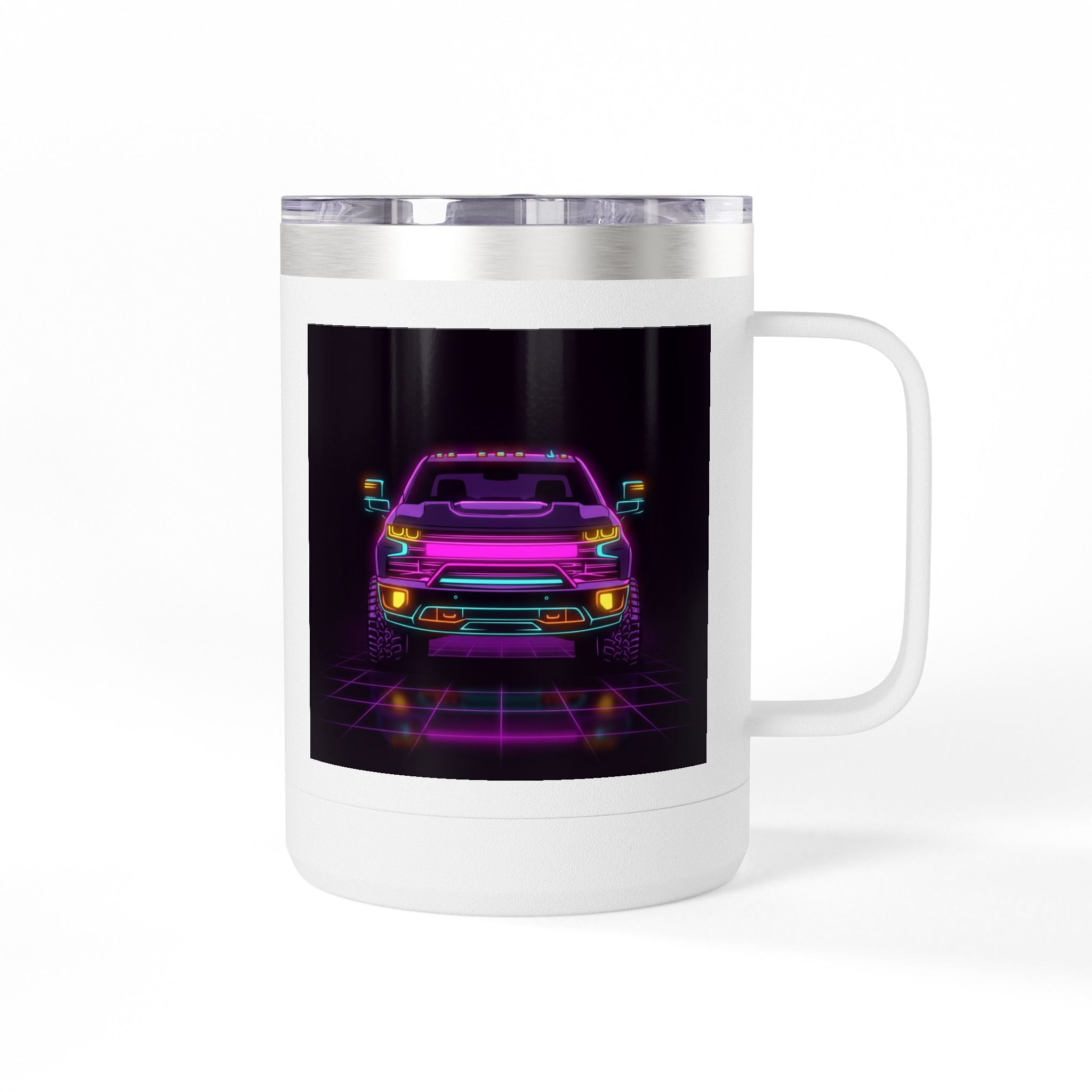 Chevy Silverado Trail Boss (2019+) Neon Synthwave Coffee Mug