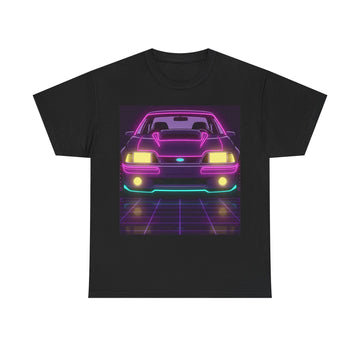 Ford Mustang Fox Body GT Neon Synthwave Unisex Tee