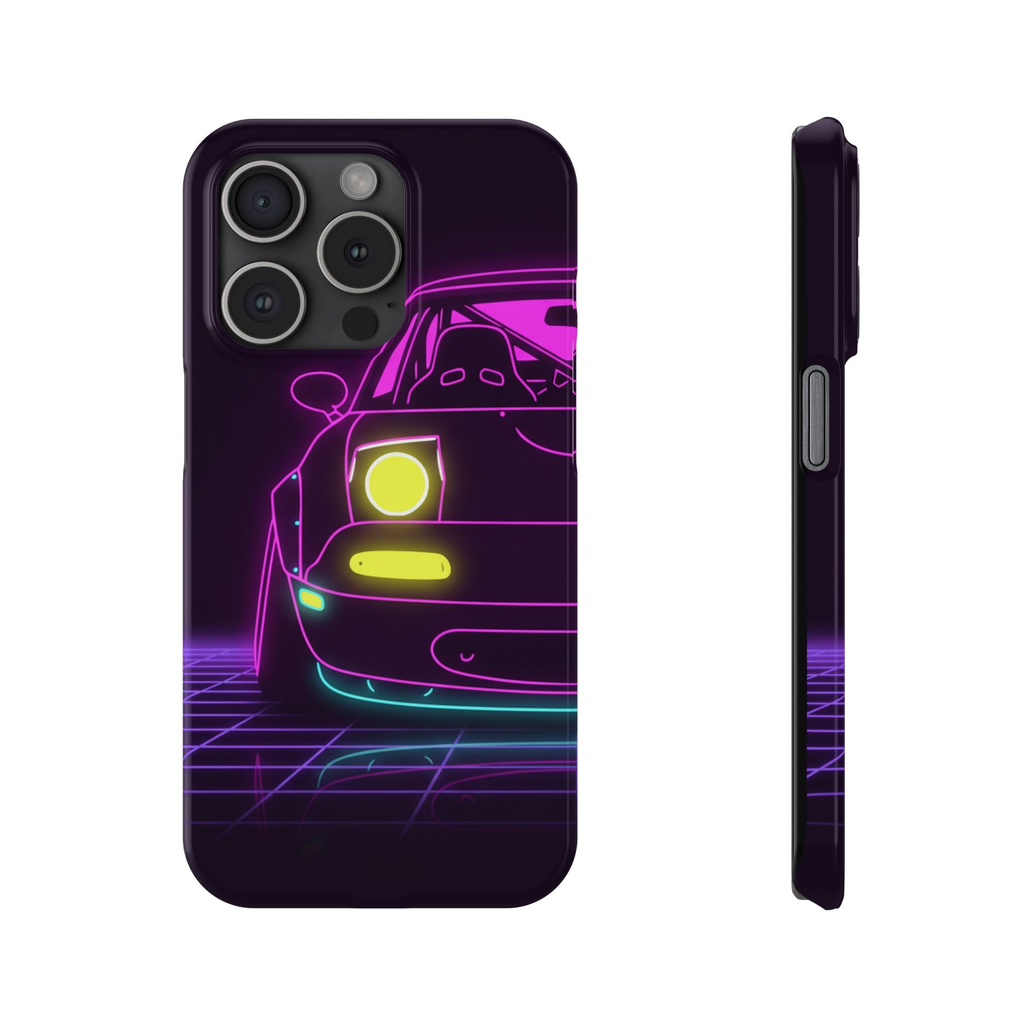 Mazda Miata NA (1989-97) Neon Synthwave Phone Case