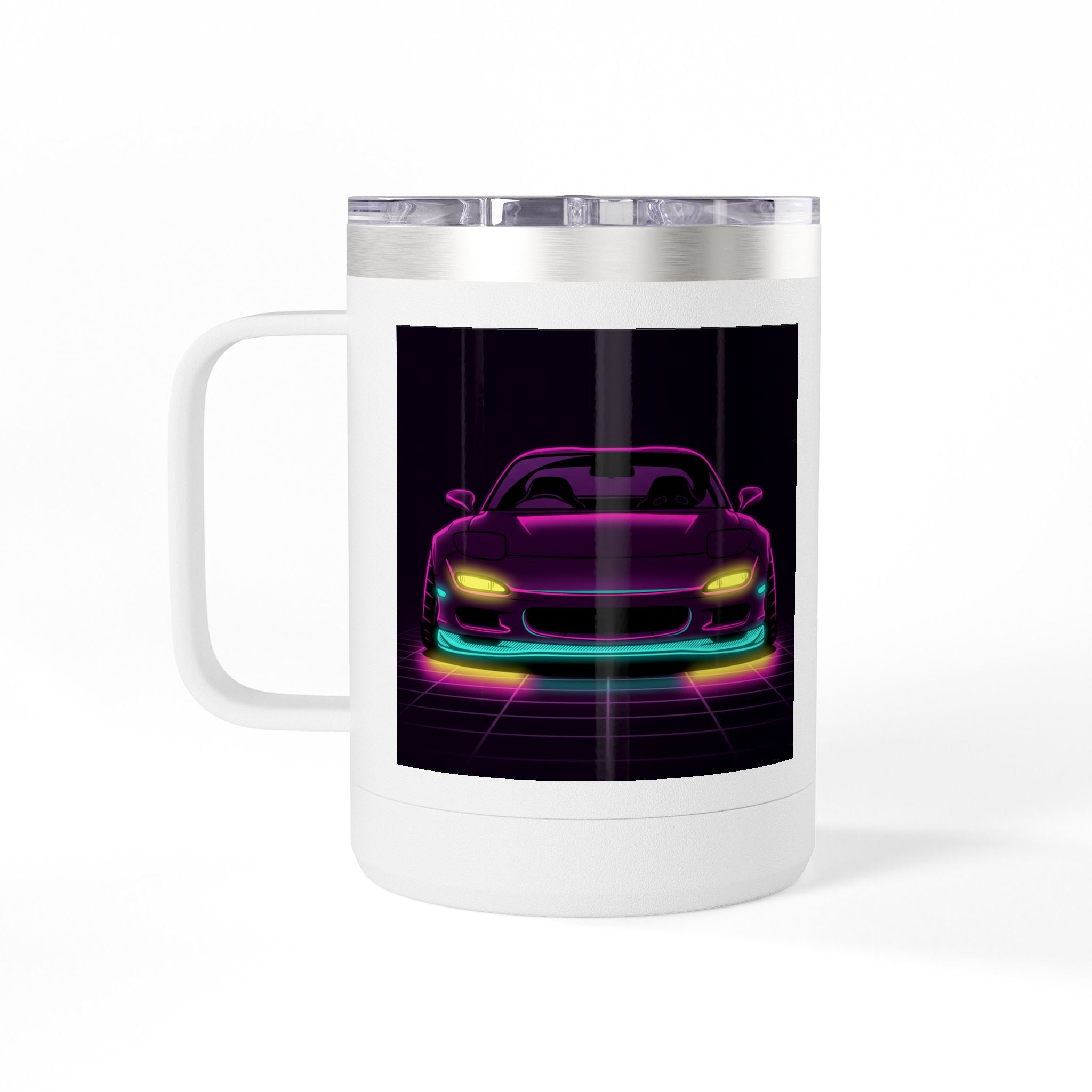 Mazda RX-7 FD Neon Synthwave Coffee Mug