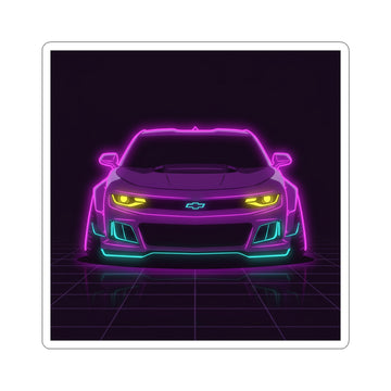 Chevrolet Camaro ZL1 Neon Synthwave Sticker