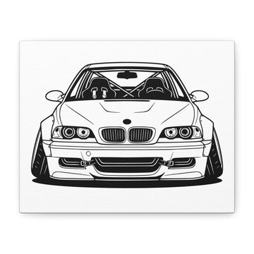 BMW E46 M3 (2000-06) Canvas Wall Art
