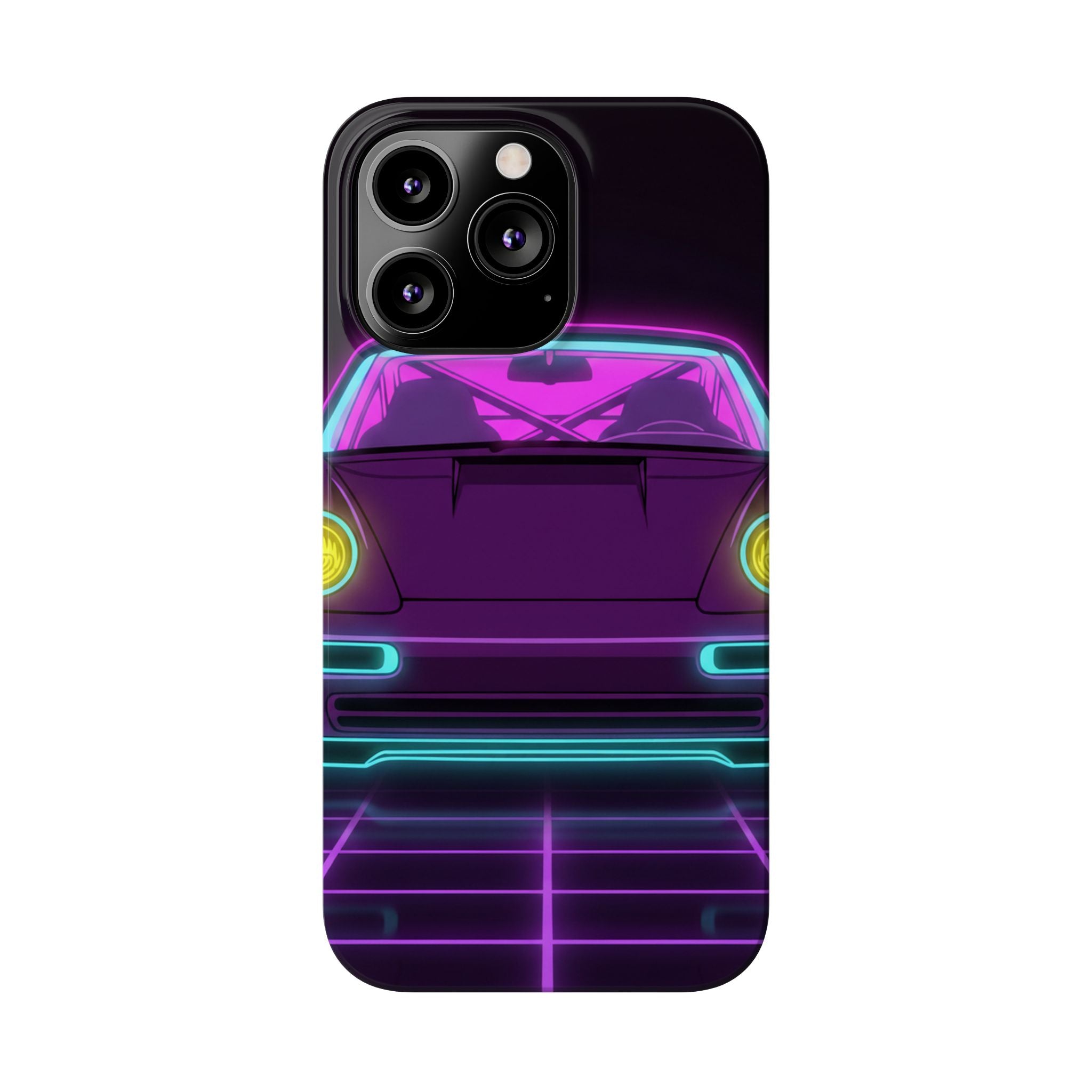 Porsche 964 Turbo Neon Synthwave Phone Case