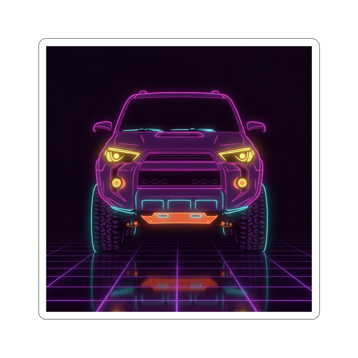 Toyota 4Runner TRD Pro Neon Synthwave Sticker