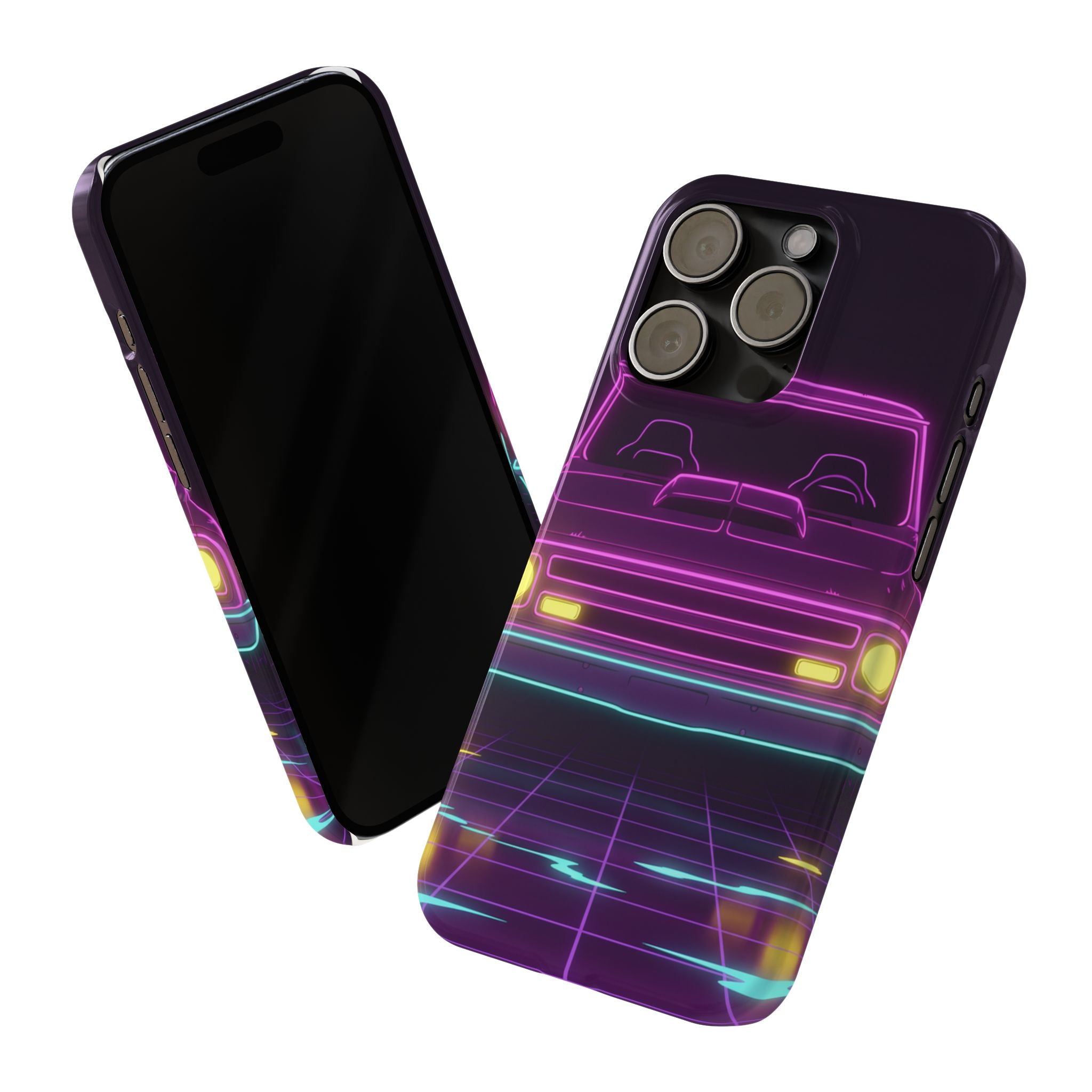 Chevy C10 Pickup (1967-72) Neon Synthwave Phone Case