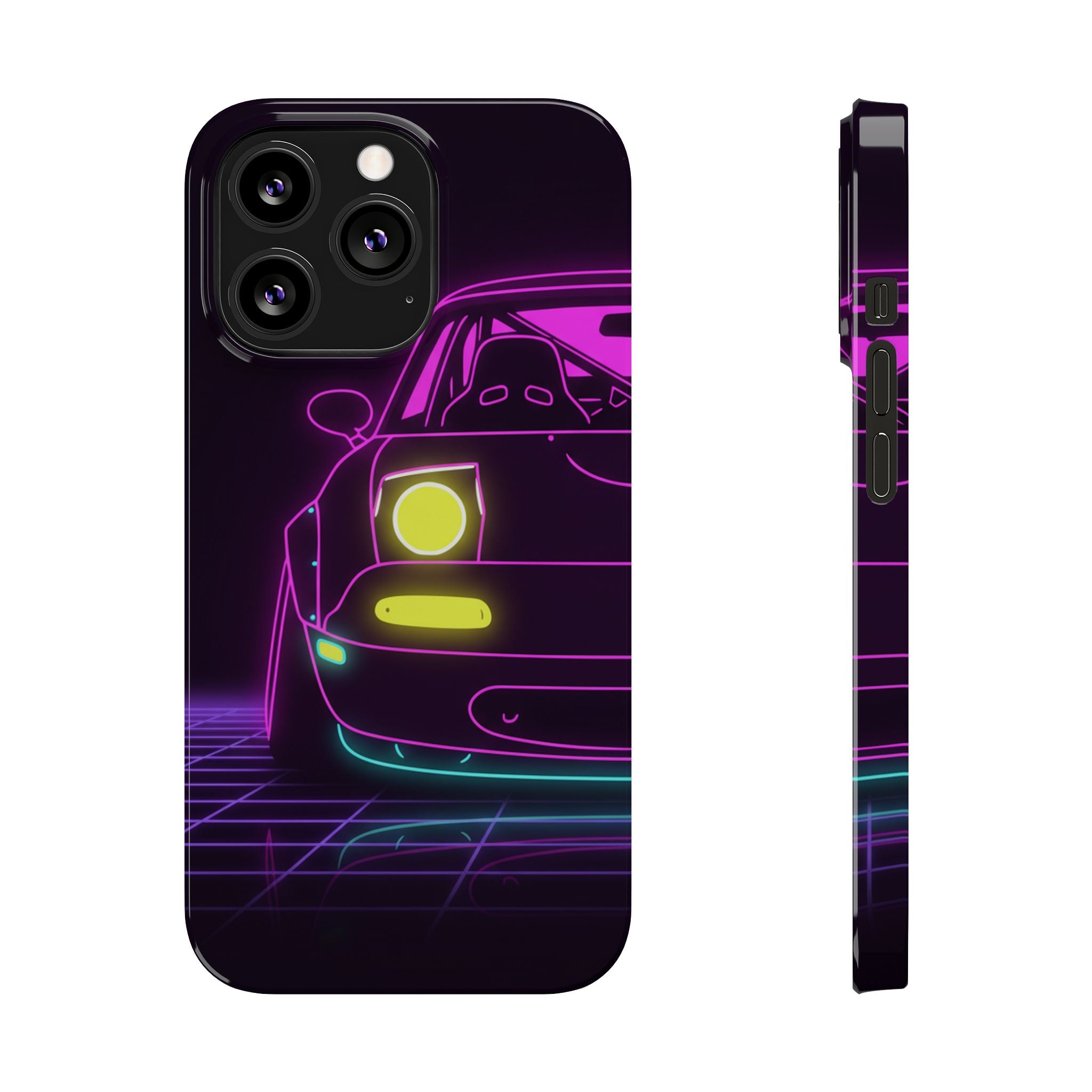 Mazda Miata NA (1989-97) Neon Synthwave Phone Case