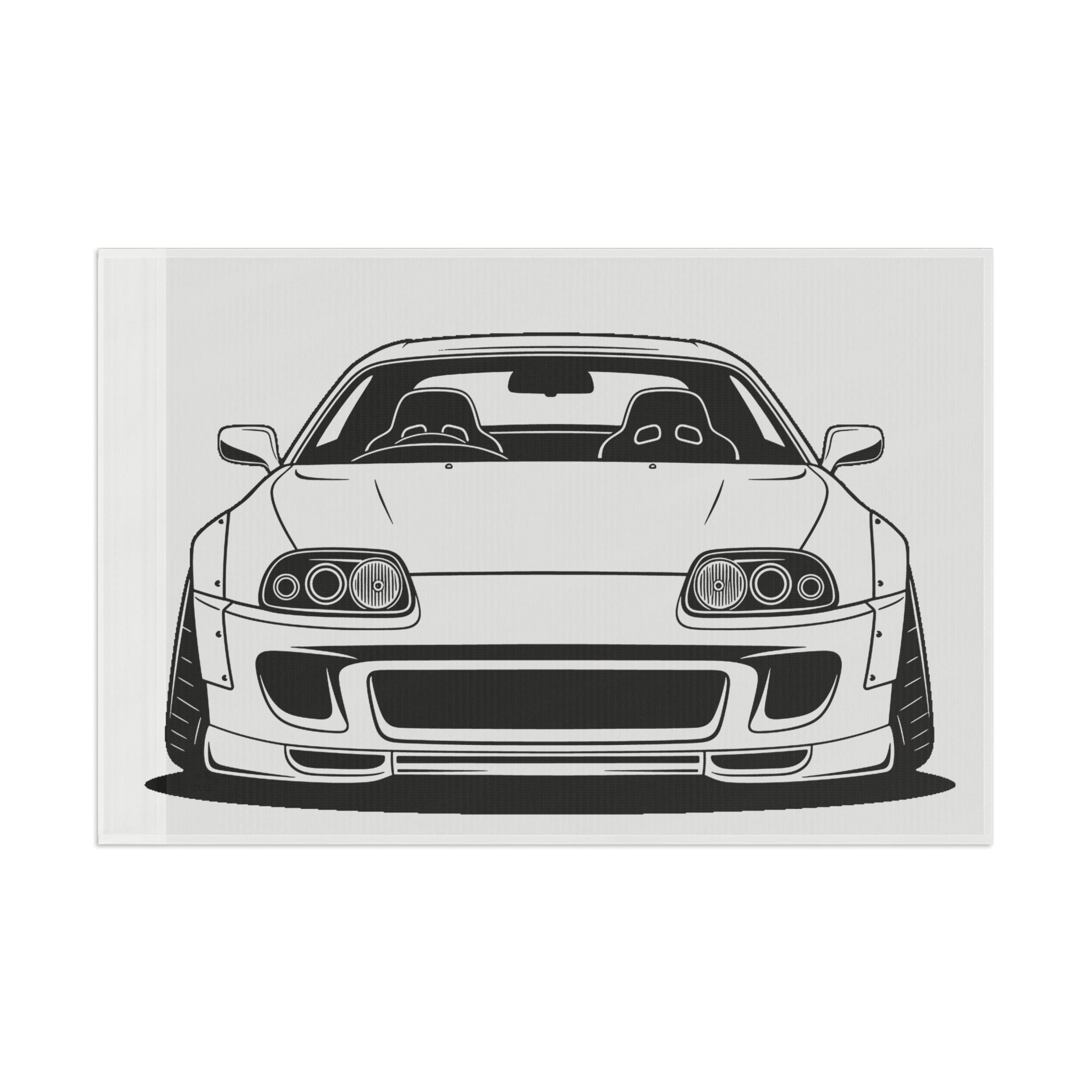 Toyota Supra MK4 Garage Flag