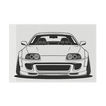 Toyota Supra MK4 Garage Flag