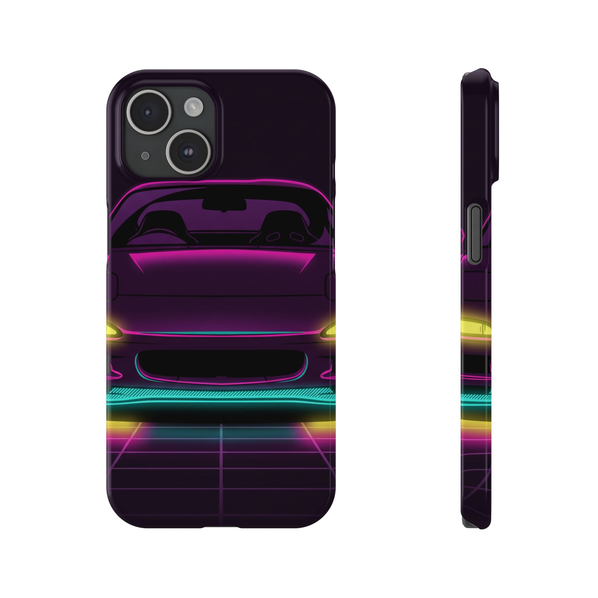 Mazda RX-7 FD Neon Synthwave Phone Case
