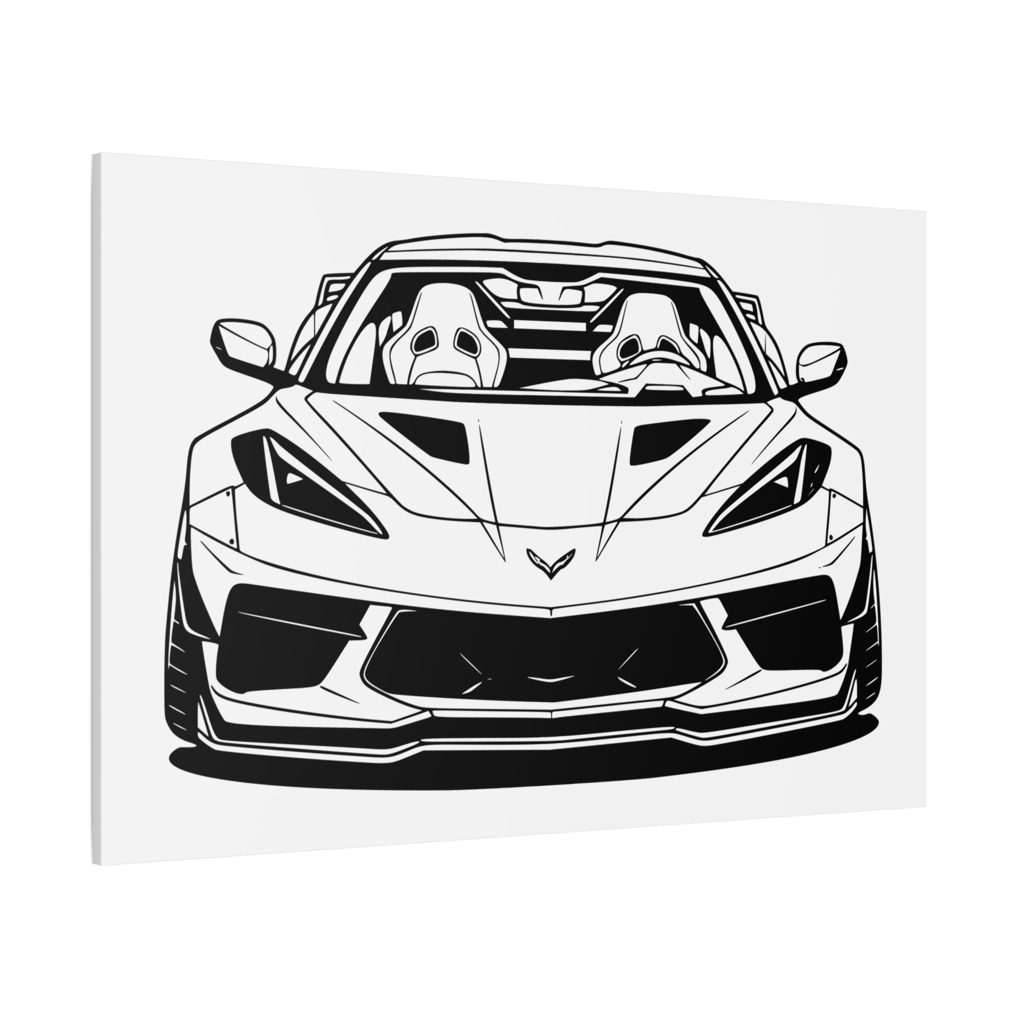 Corvette C8 (2020+) Canvas Wall Art