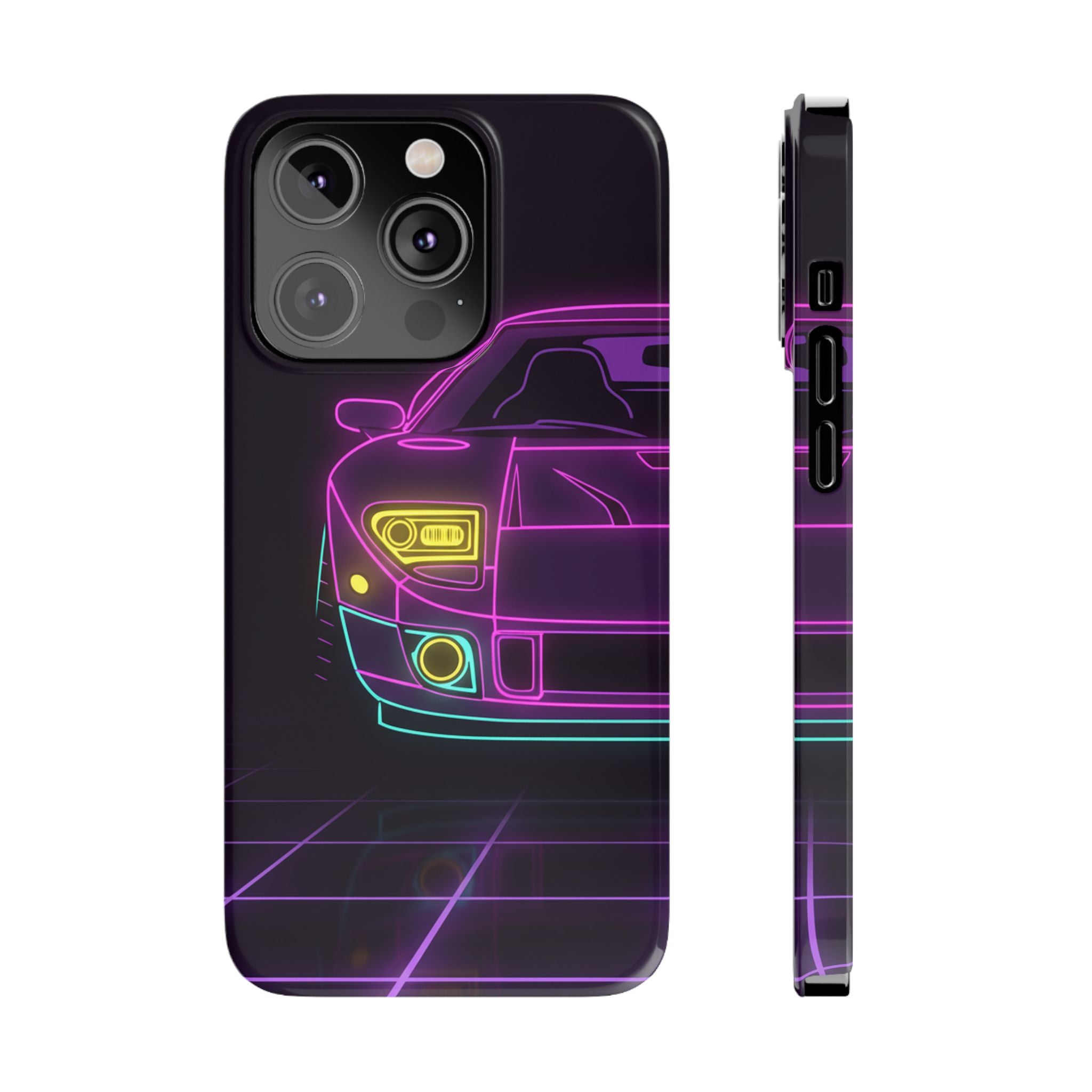 Ford GT40 (1964-69) Neon Synthwave Phone Case