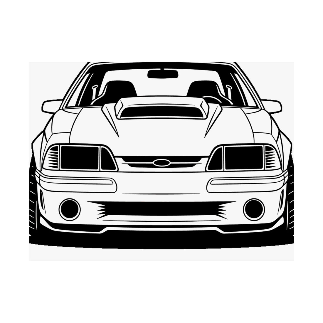 Ford Mustang Fox Body GT Poster