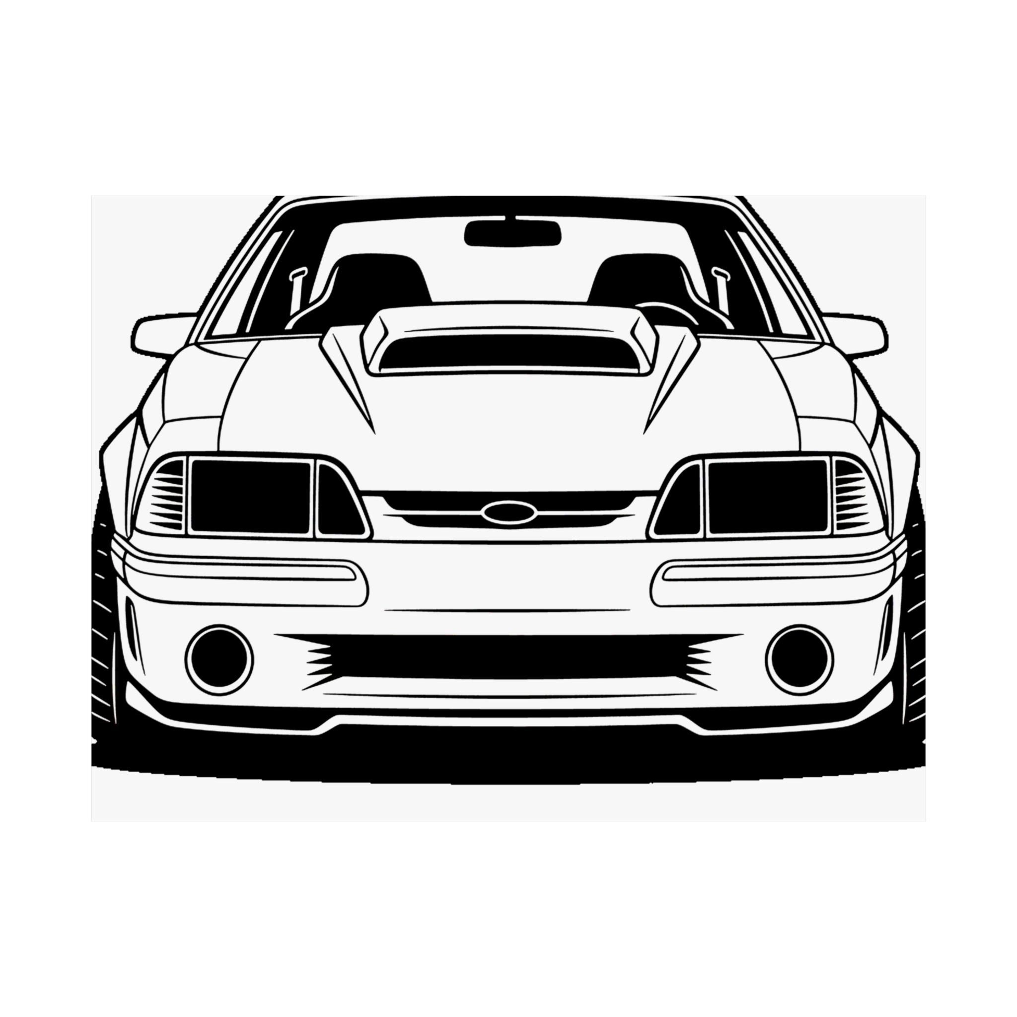 Ford Mustang Fox Body GT Poster