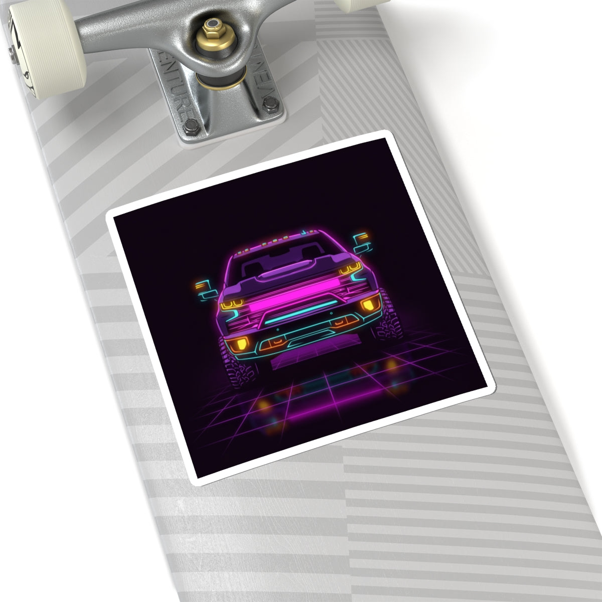 Chevy Silverado Trail Boss (2019+) Neon Synthwave Sticker