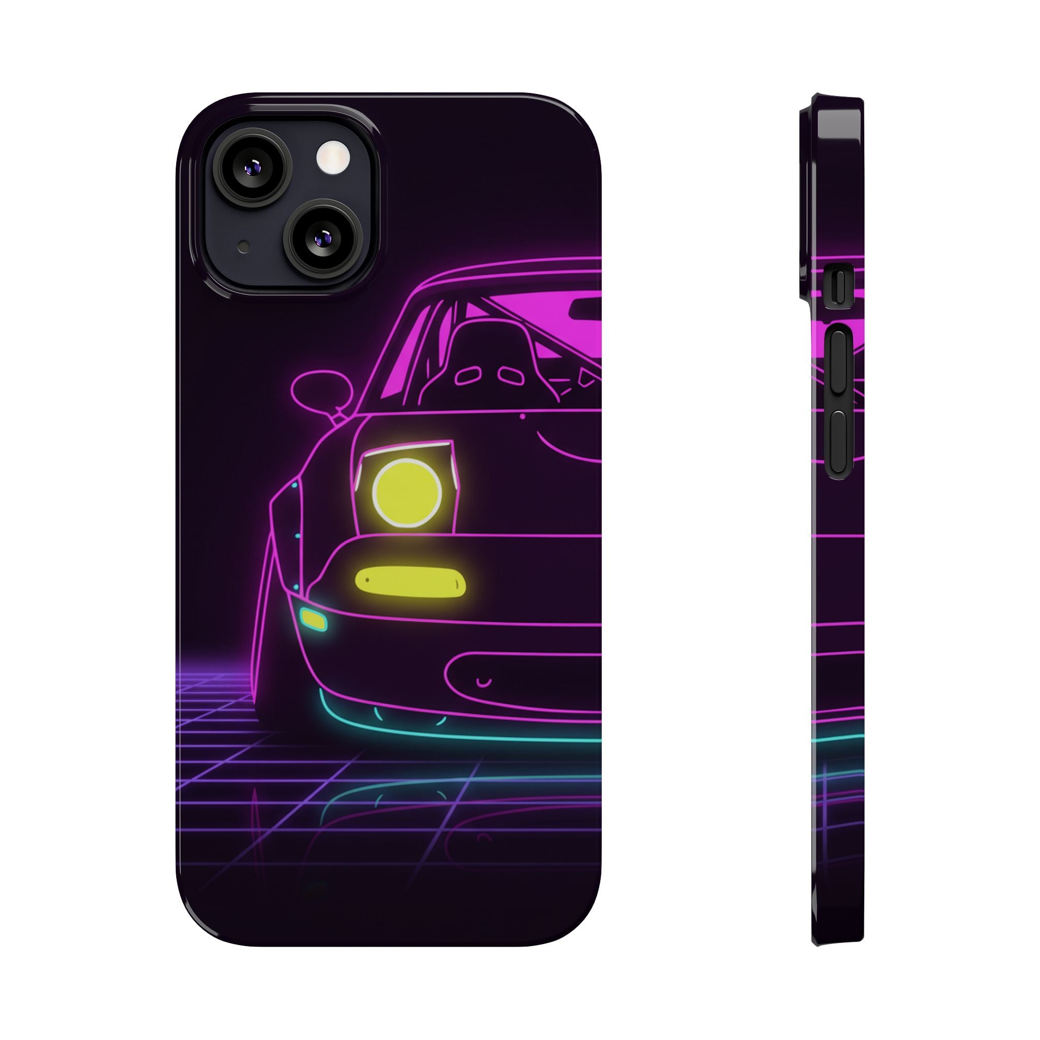 Mazda Miata NA (1989-97) Neon Synthwave Phone Case