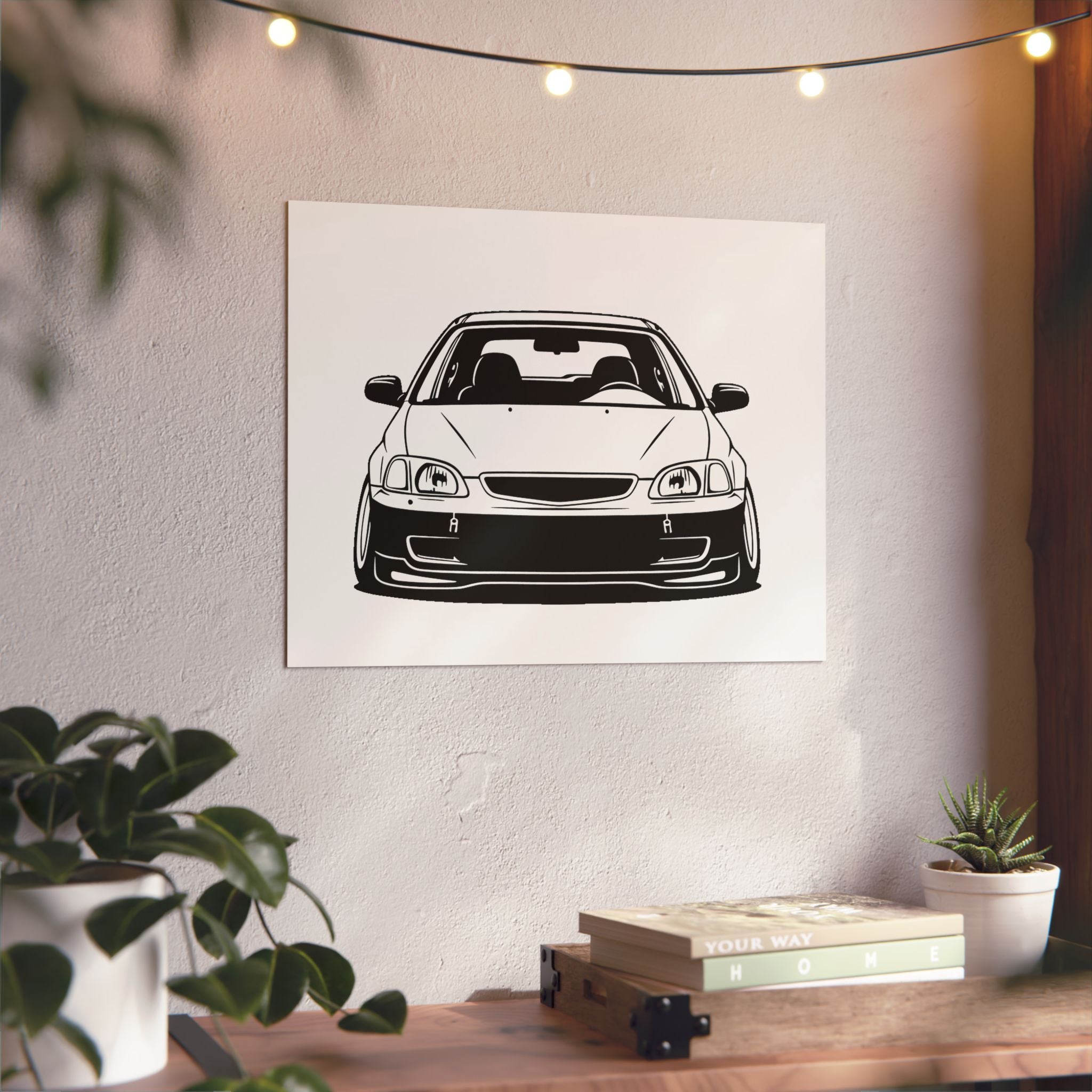 Honda Civic EK Hatch Metal Wall Sign