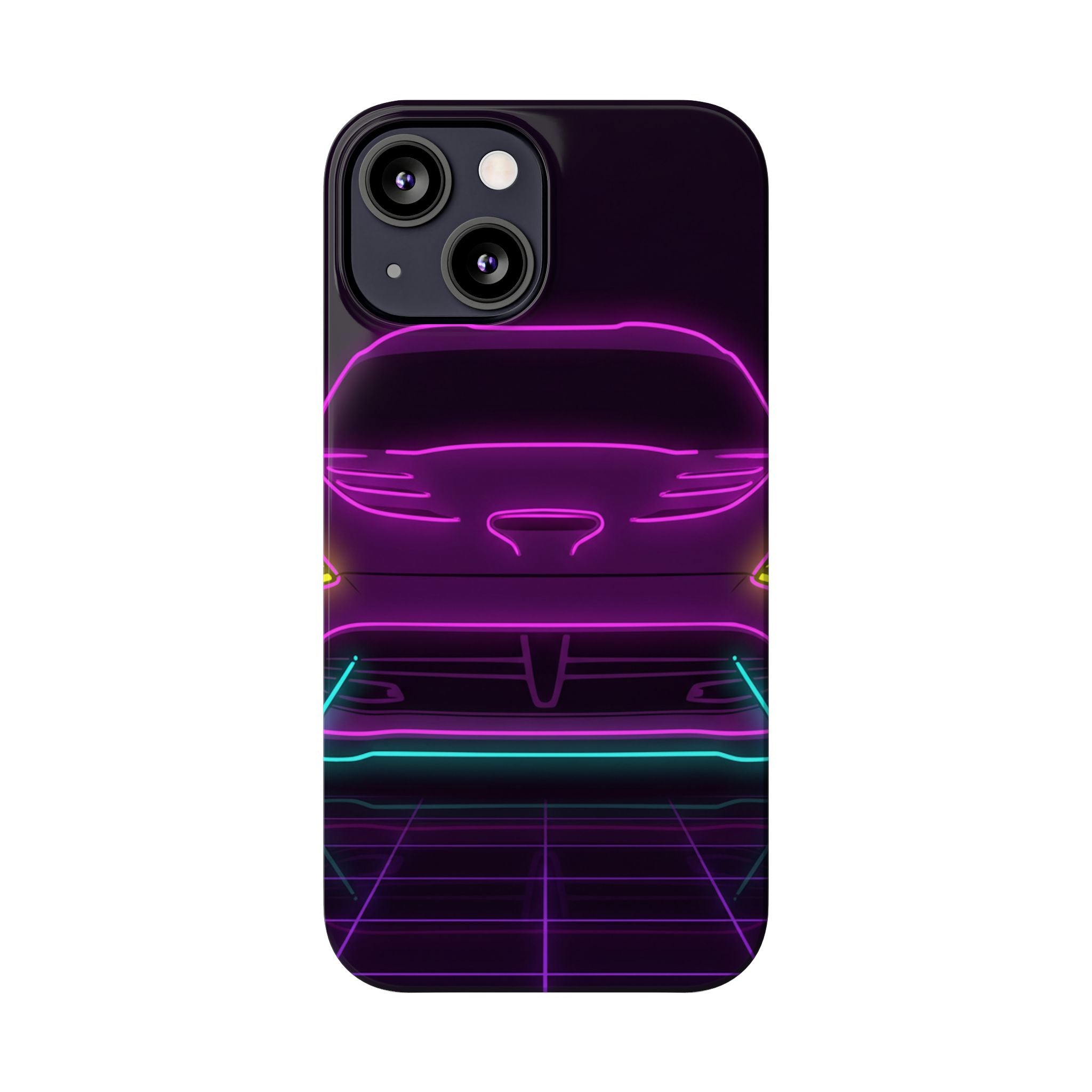 Dodge Viper (1992-17) Neon Synthwave Phone Case