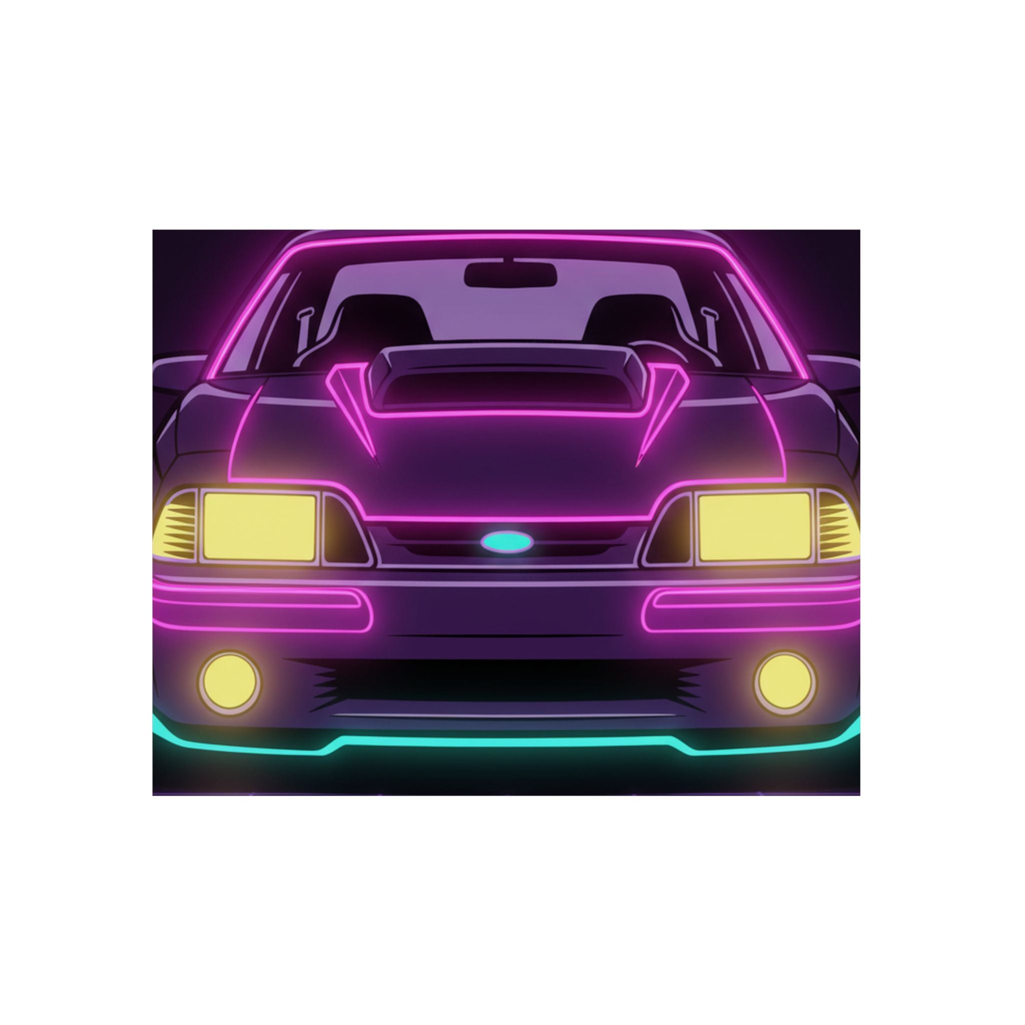Ford Mustang Fox Body GT Metal Wall Sign