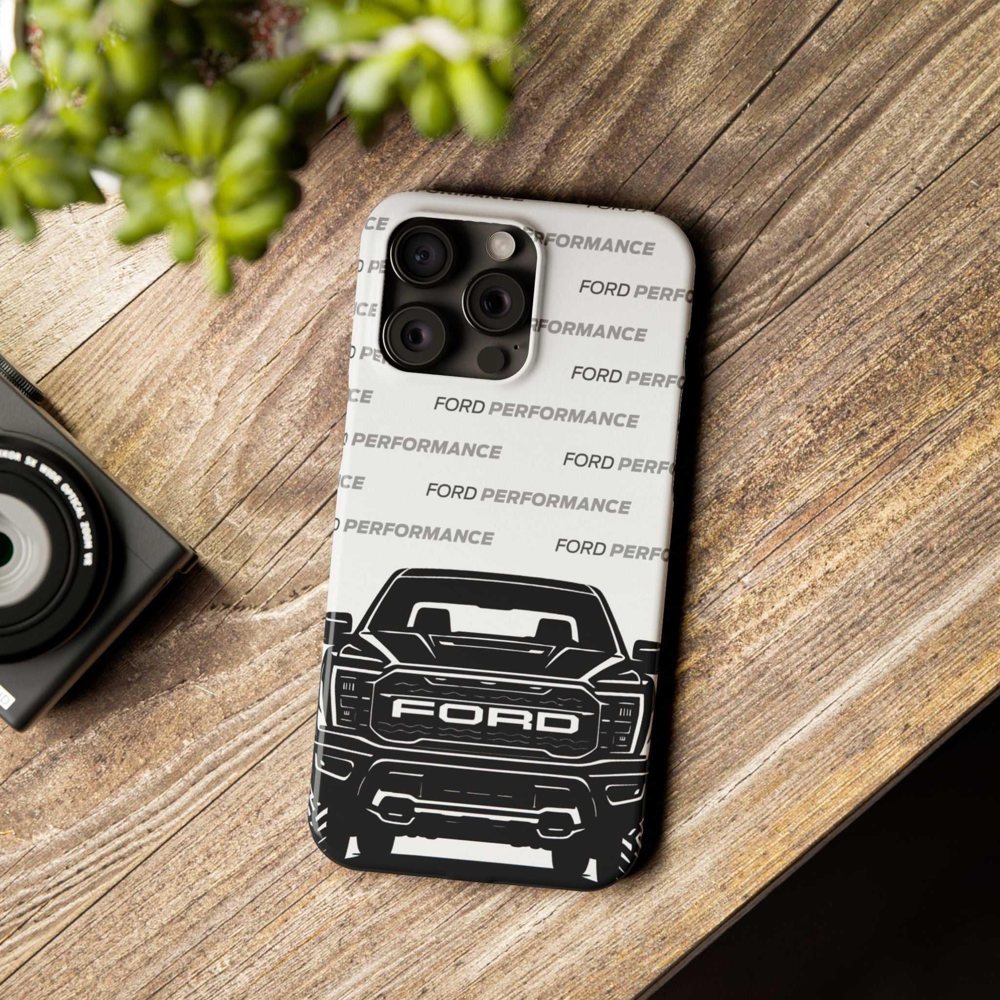 Ford Raptor (Gen 3) Slim Phone Case Greyscale