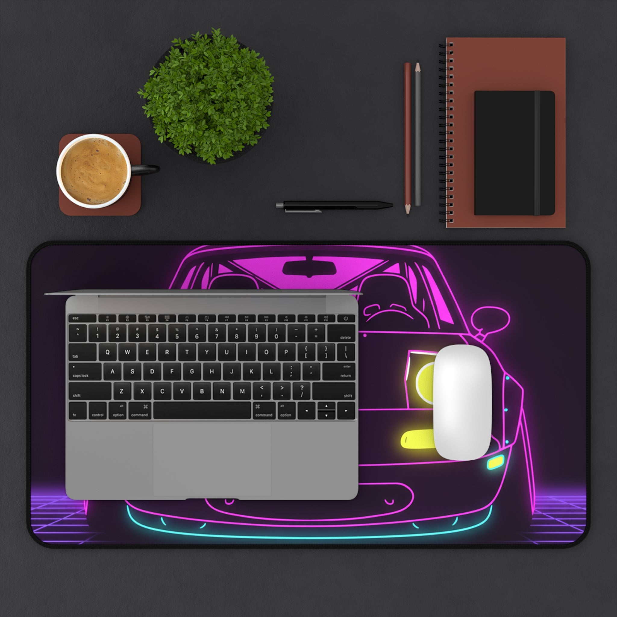 Mazda Miata NA (1989-97) Neon Synthwave Desk Mat