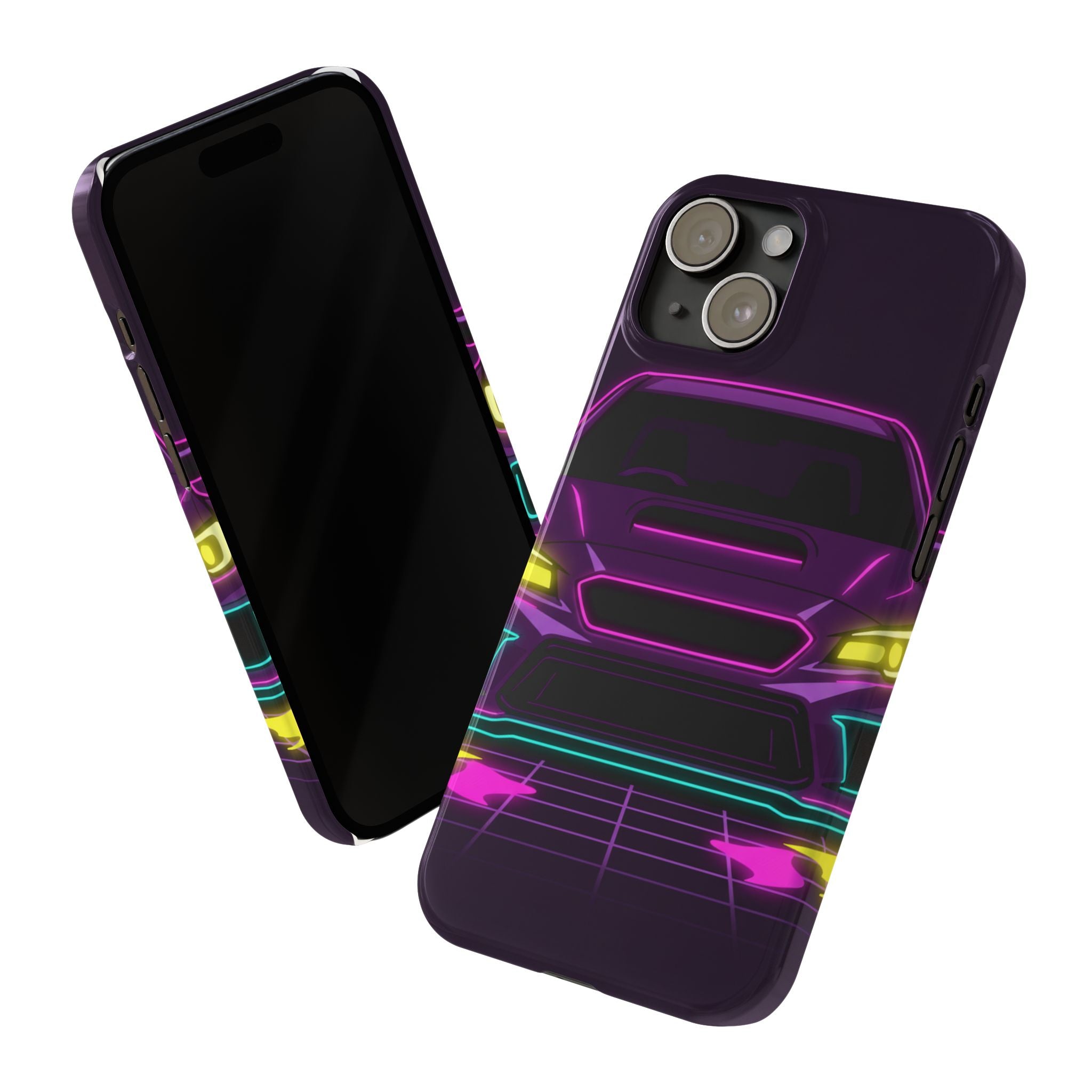Subaru WRX STI Neon Synthwave Phone Case