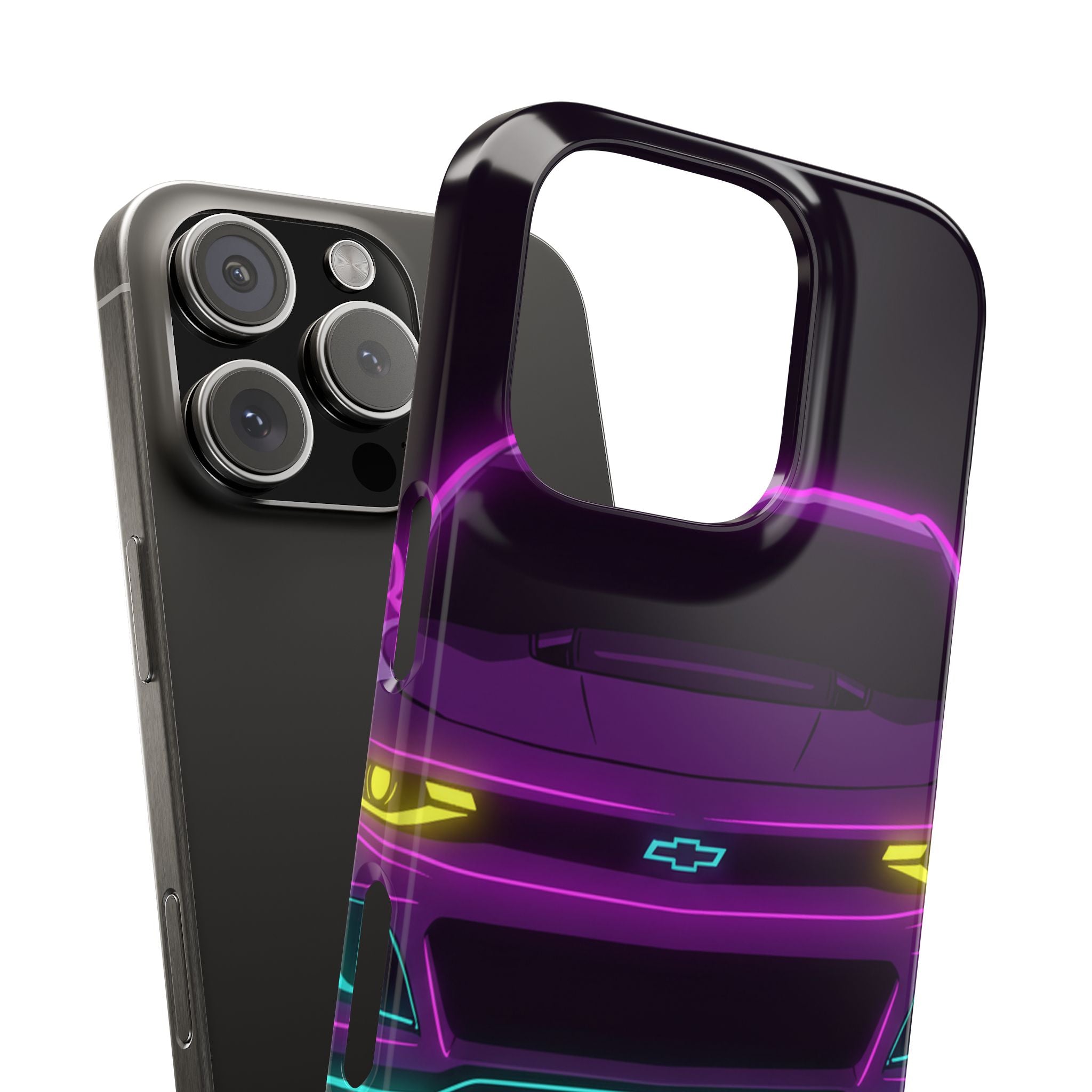 Chevrolet Camaro ZL1 Neon Synthwave Phone Case