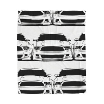 Ford Mustang GT (S197) Velveteen Plush Blanket