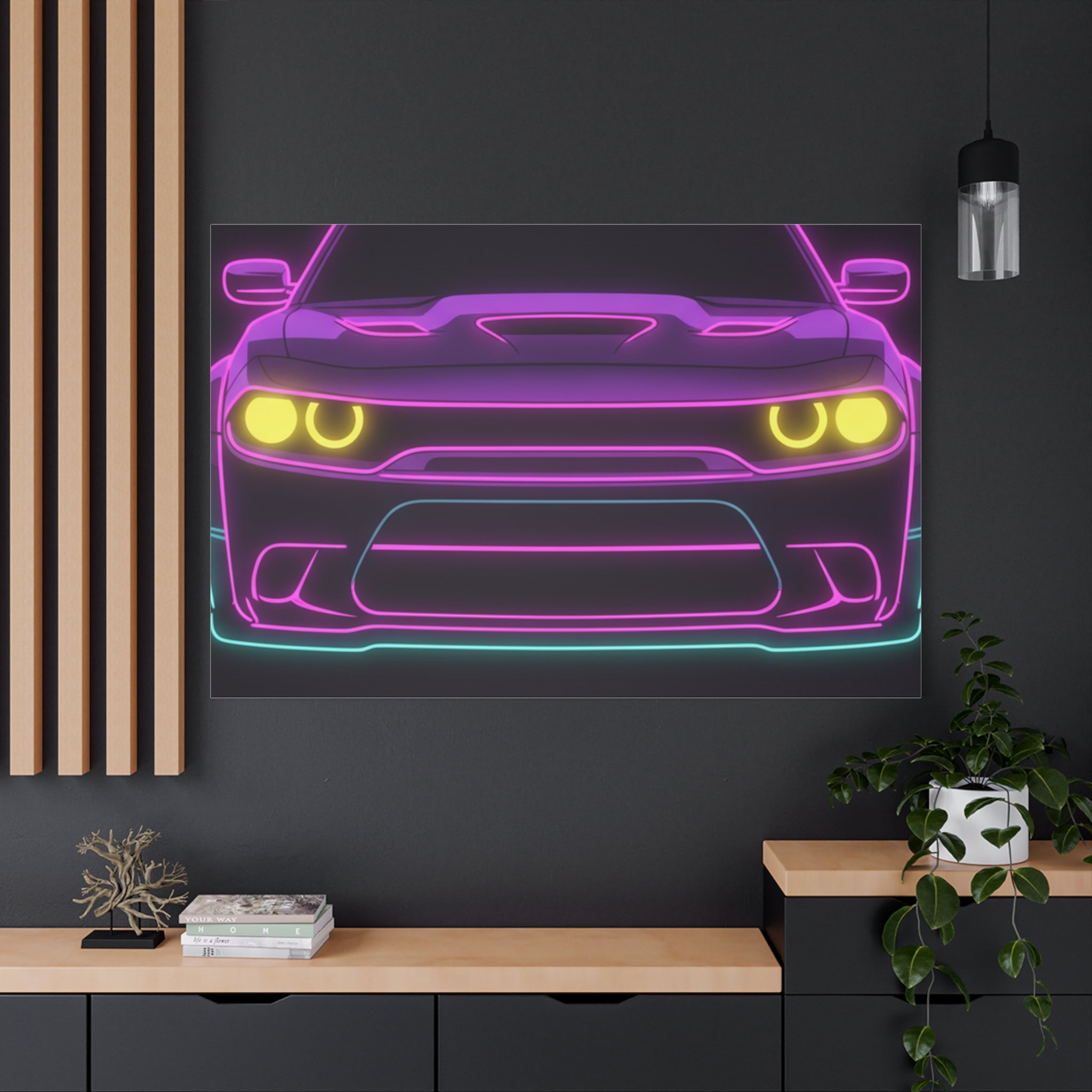 Dodge Challenger SRT Hellcat Canvas Wall Art