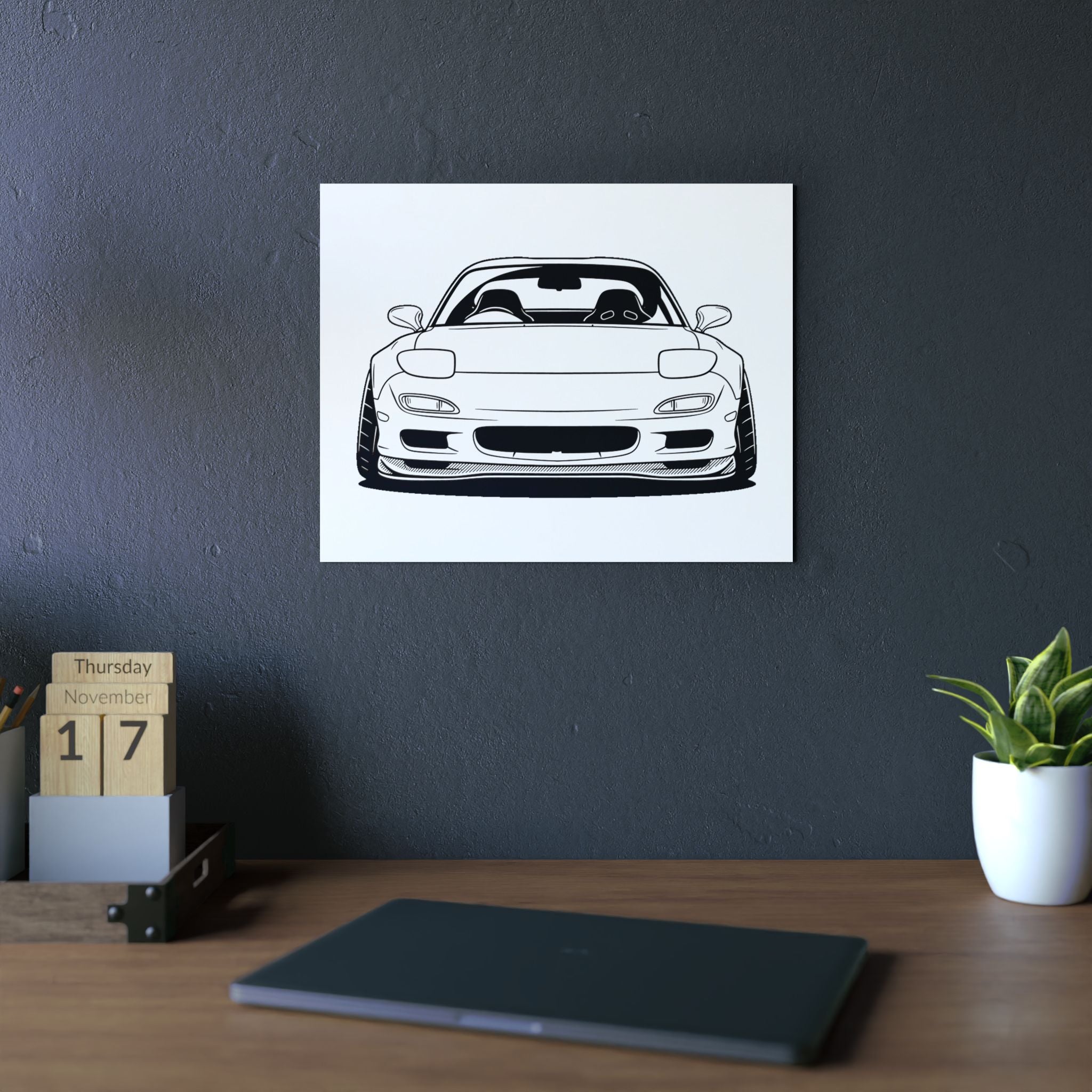 Mazda RX-7 FD Metal Wall Sign