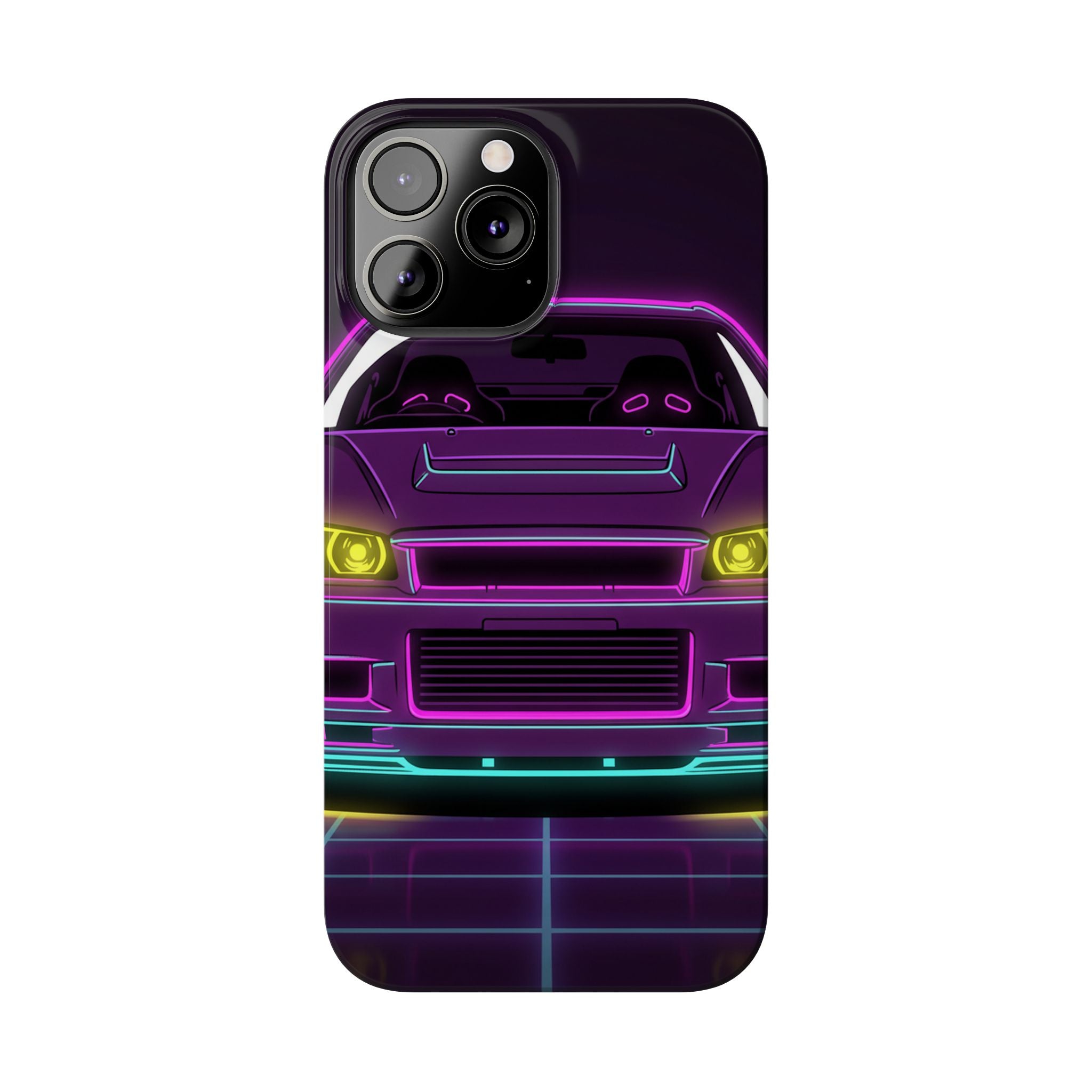 Nissan GT-R Neon Synthwave Phone Case
