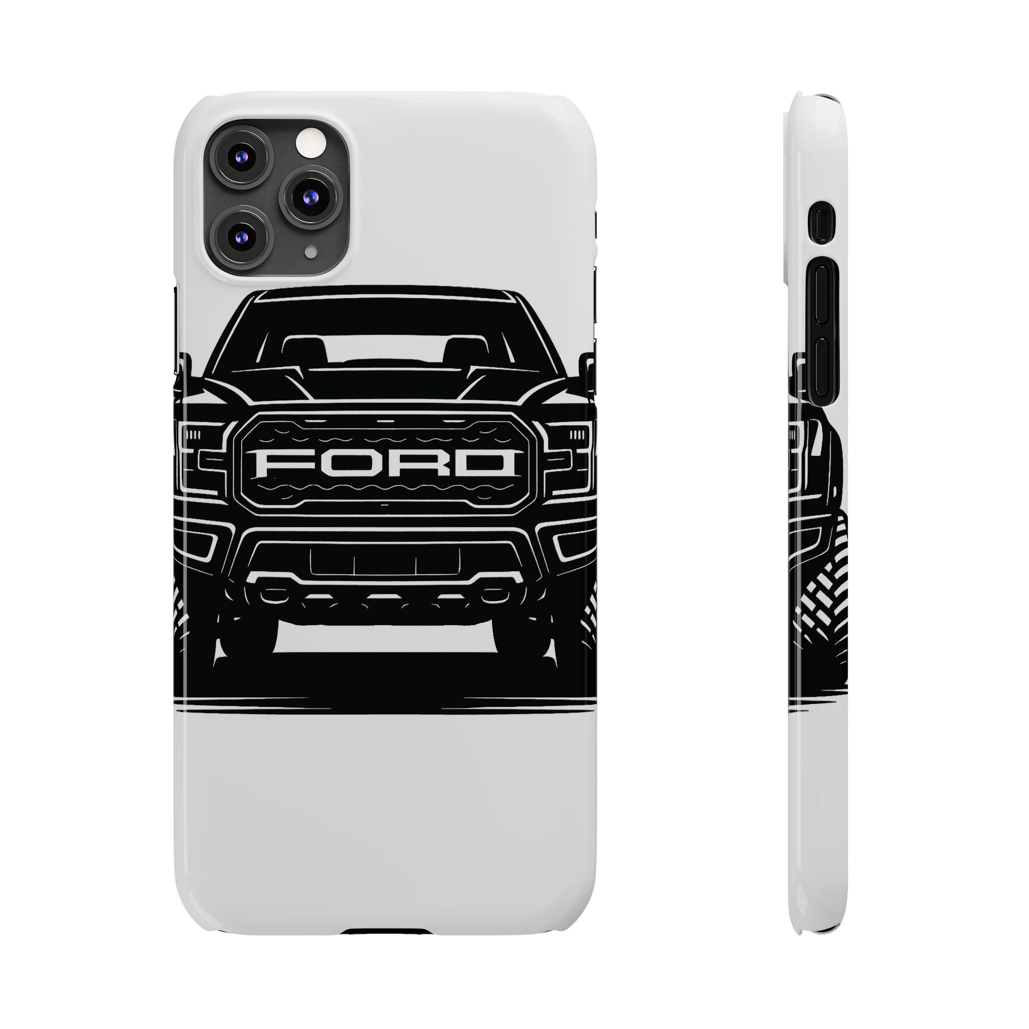 Ford Raptor (Gen 3) Slim Phone Case Greyscale