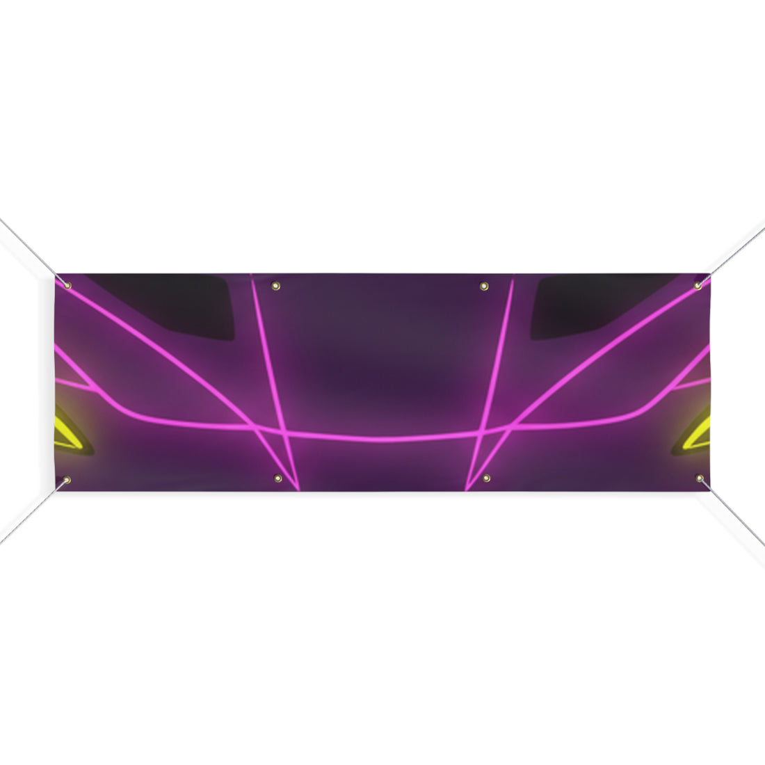Corvette C8 (2020+) Neon Synthwave Banner