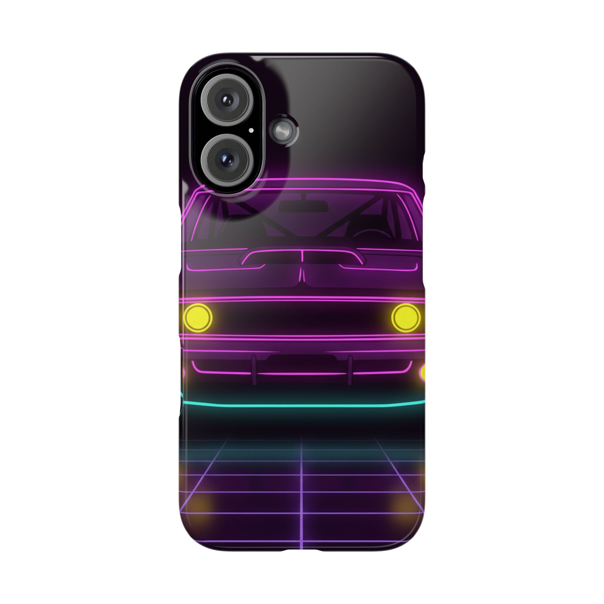 Dodge Charger R/T (1968-70) Neon Synthwave Phone Case