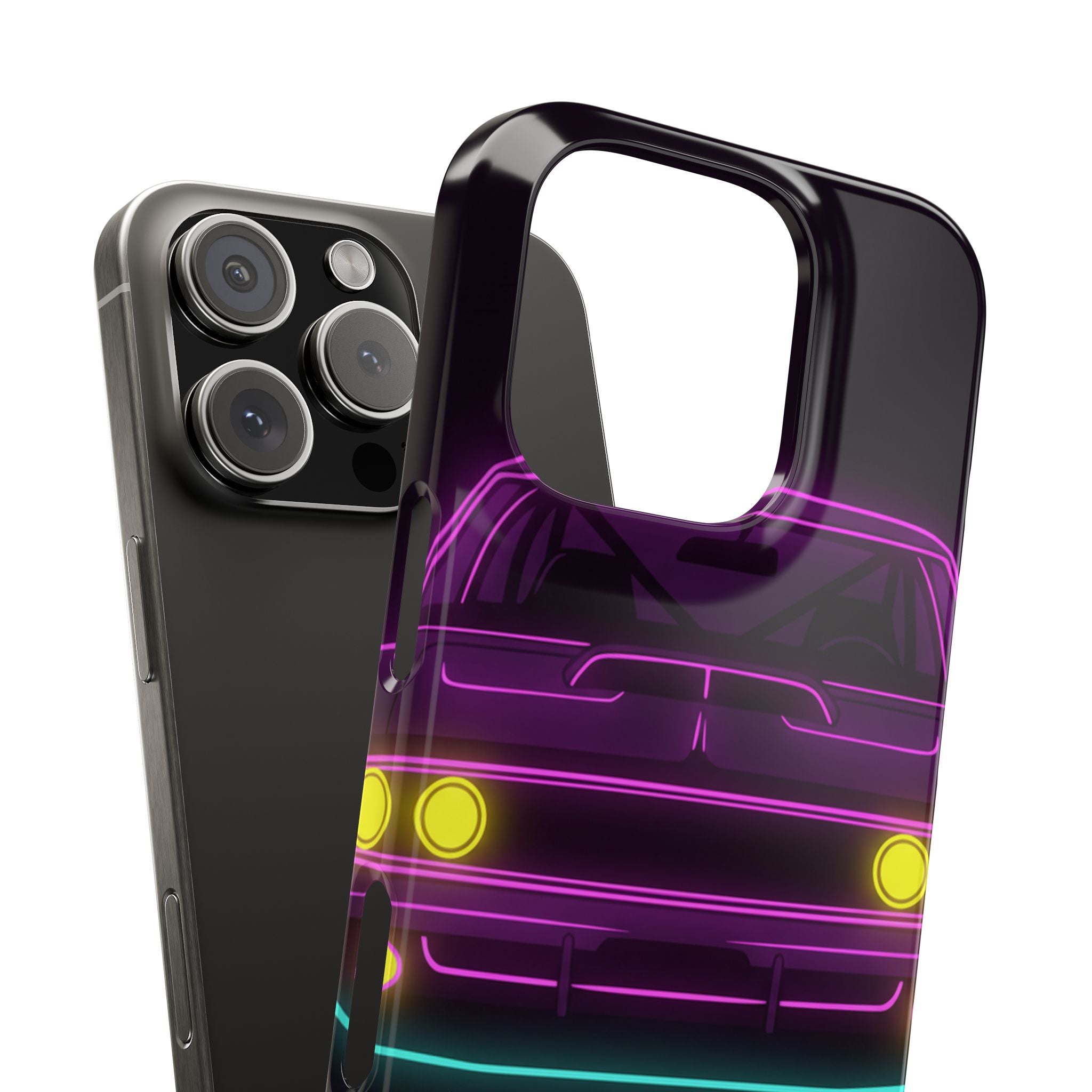 Dodge Charger R/T (1968-70) Neon Synthwave Phone Case