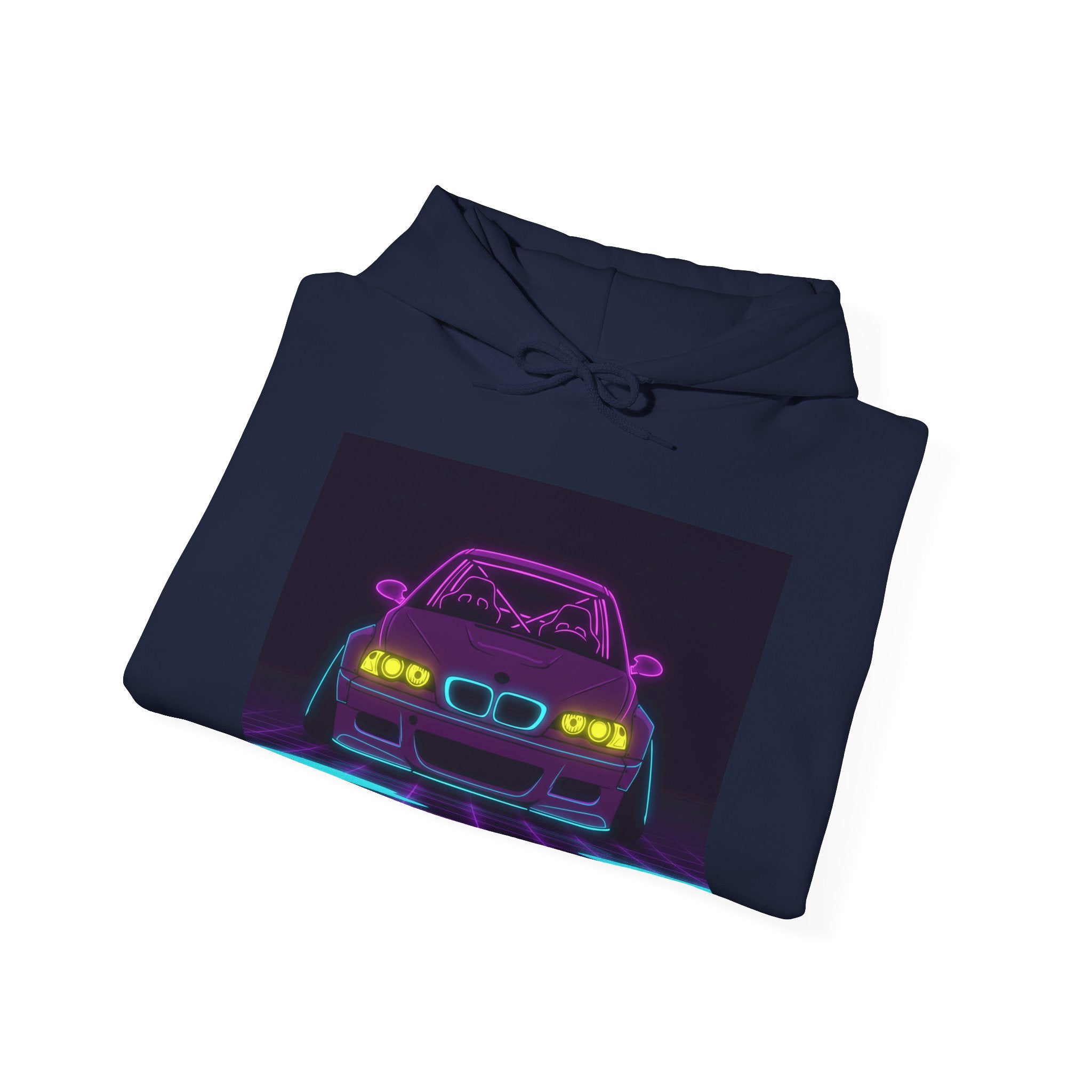 BMW E46 M3 (2000-06) Neon Synthwave Unisex Hoodie