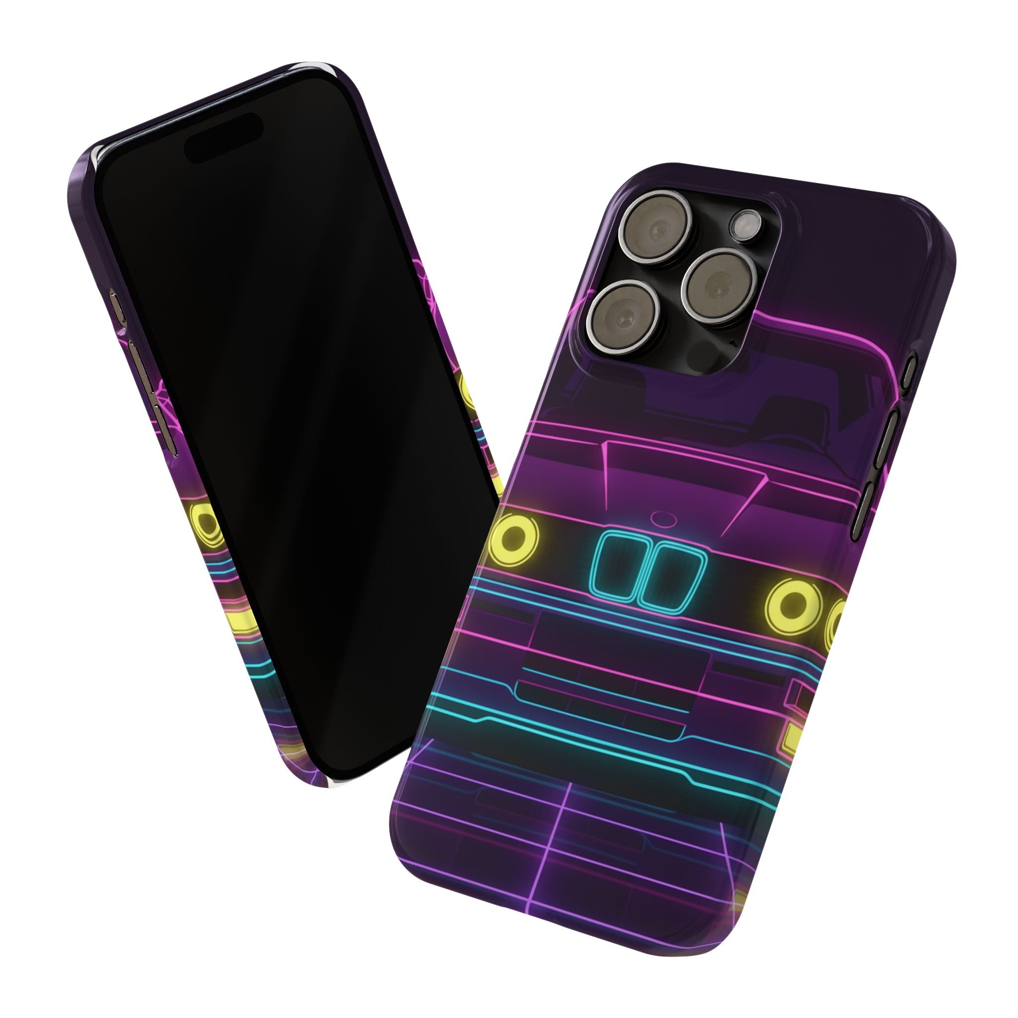 BMW E30 Neon Synthwave Phone Case